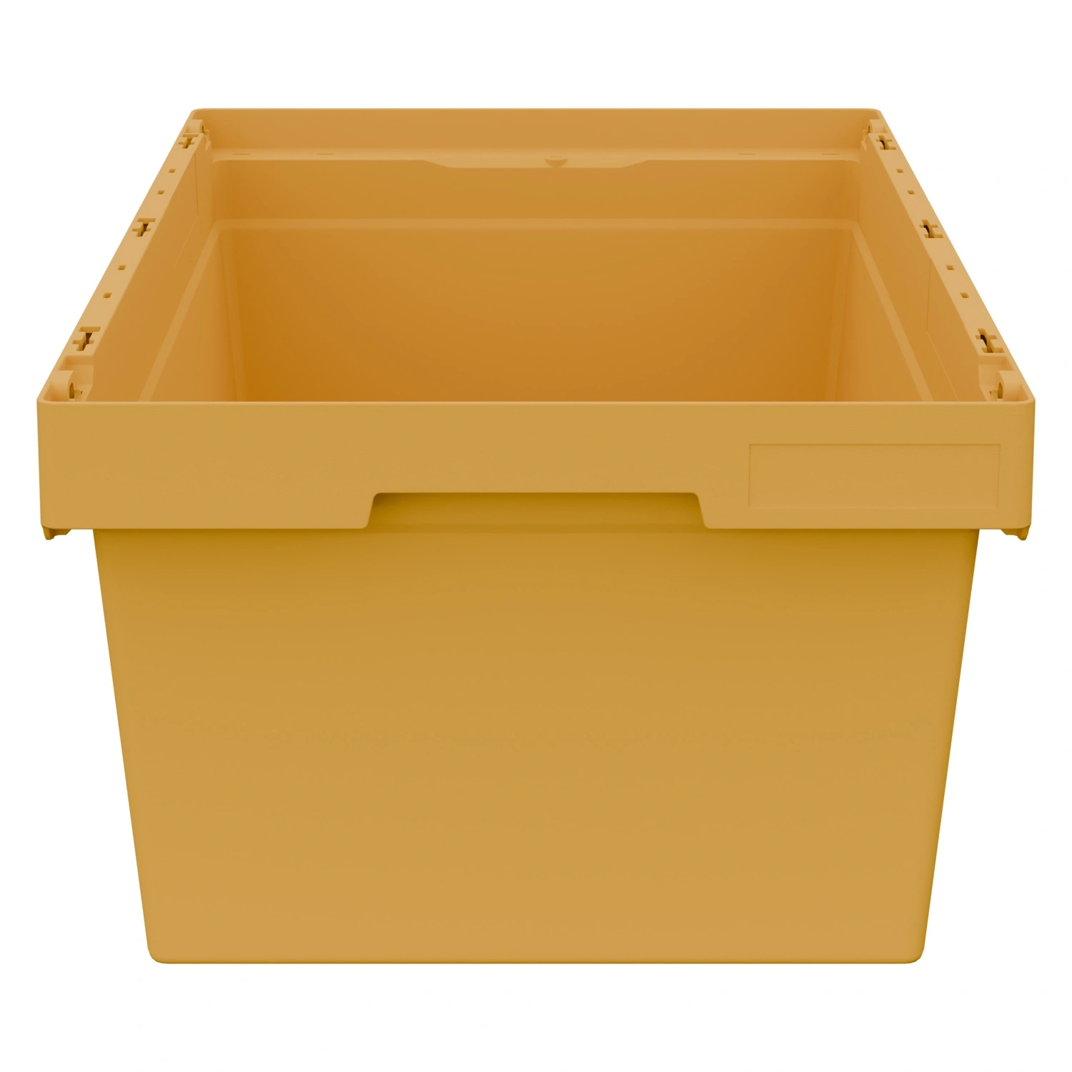 Вкладываемый контейнер INSTORE KV-6427 600x400x272 мм iPlast жёлтый со сплошным дном