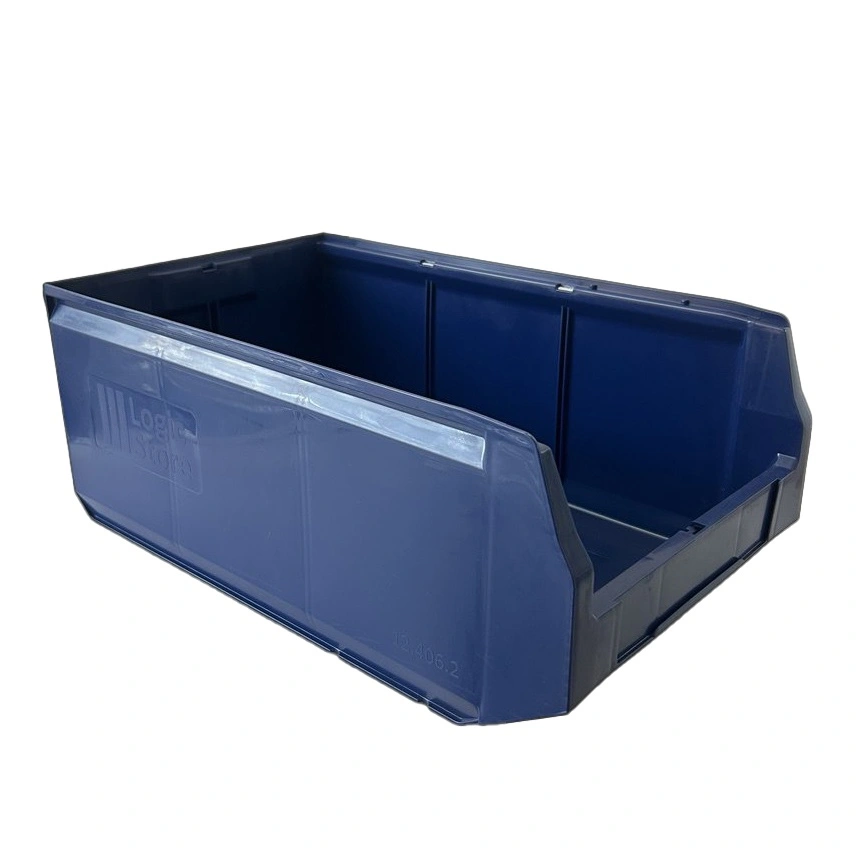 Уценённый складской лоток Logic Store 500х300х200 мм iPlast синий индиго с отверст. для перегород. N2 (12.406.2)