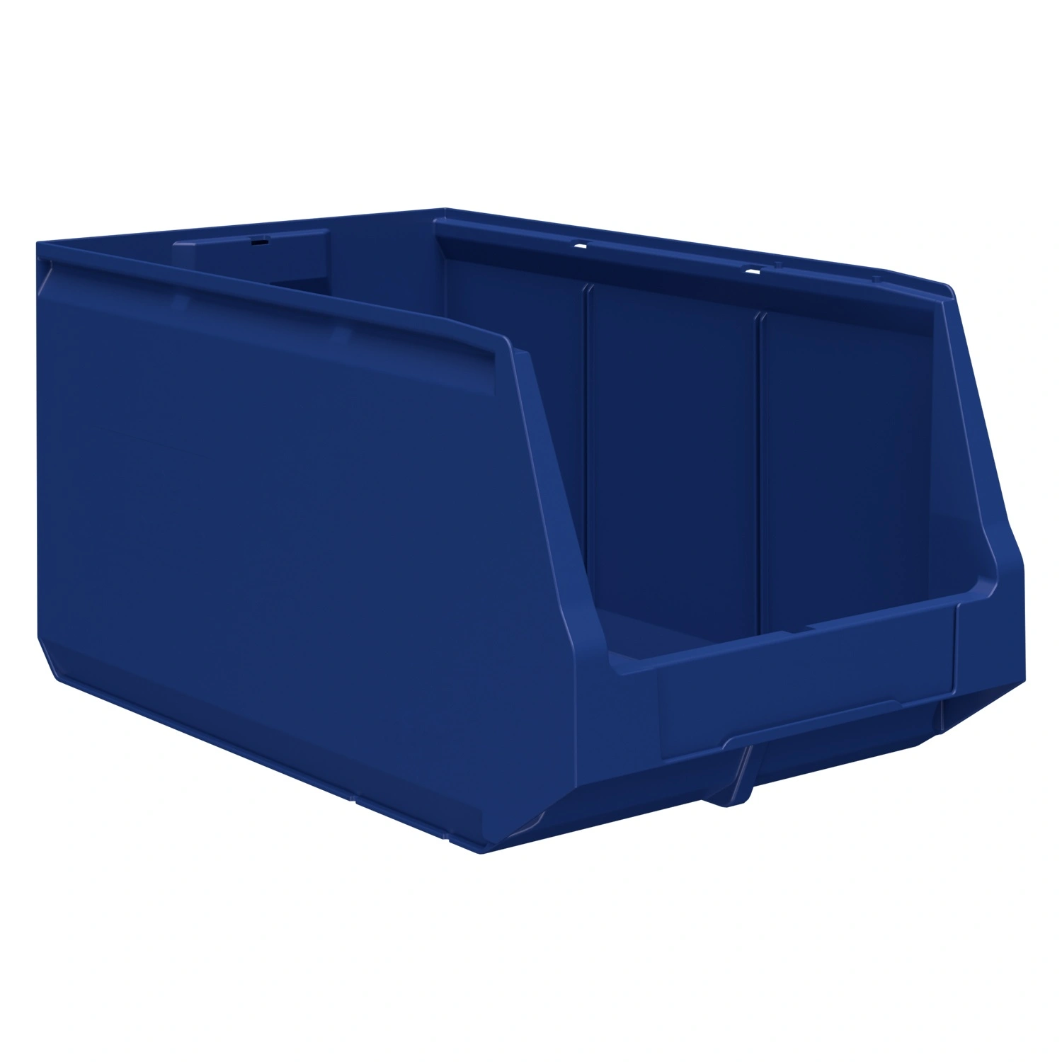 Складской лоток Logic Store 500х300х250 мм iPlast синий индиго с отверстиями для перегородок N1 (12.407.1)