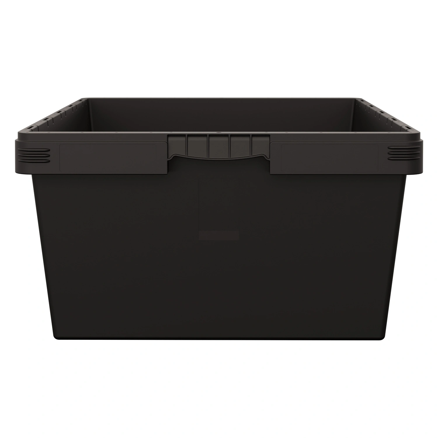 Вкладываемый контейнер INSTORE KV-8632 800x600x320 мм iPlast чёрный со сплошным дном