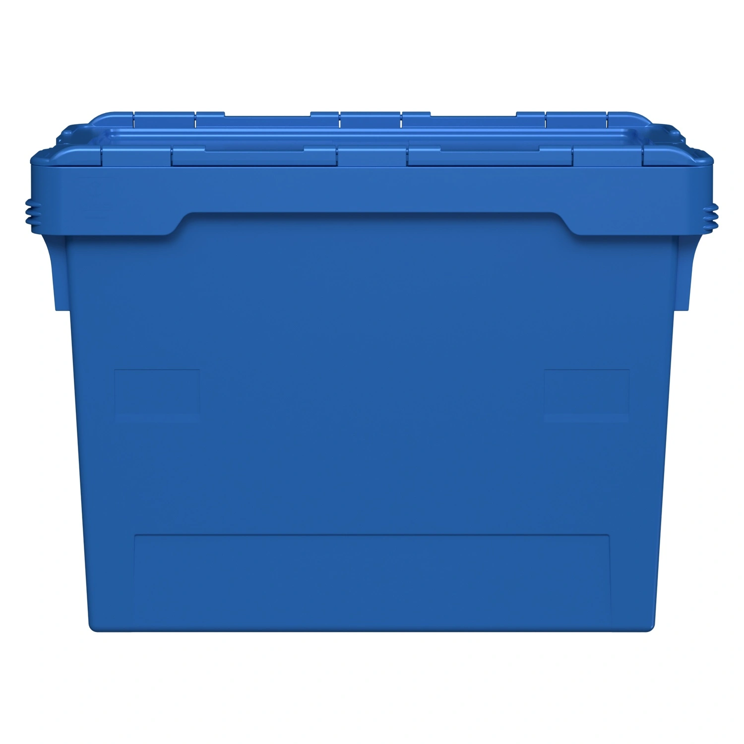 Вкладываемый контейнер INSTORE KV-6442.1 600х400х420 мм iPlast голубой со сплошным дном и распашной крышкой