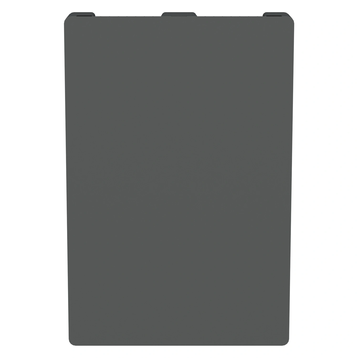 Пластиковый паллет 1200х800х150 мм iPlast серый сплошной на 3 полозьях без бортика с 2 трубами усиления