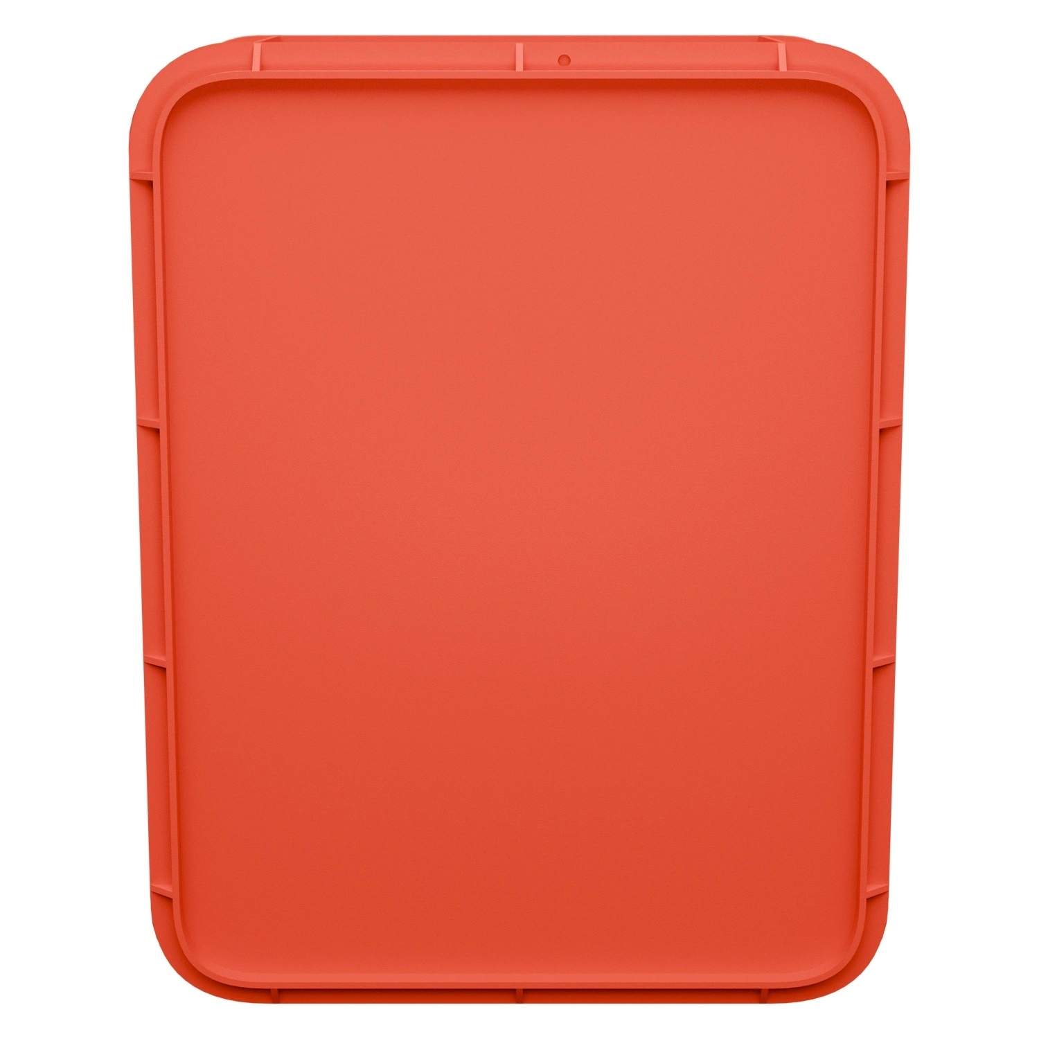 Пищевой ящик универсальный 435х335х110 мм iPlast красный ЭКО с перфорированными стенками сплошным дном и крышкой