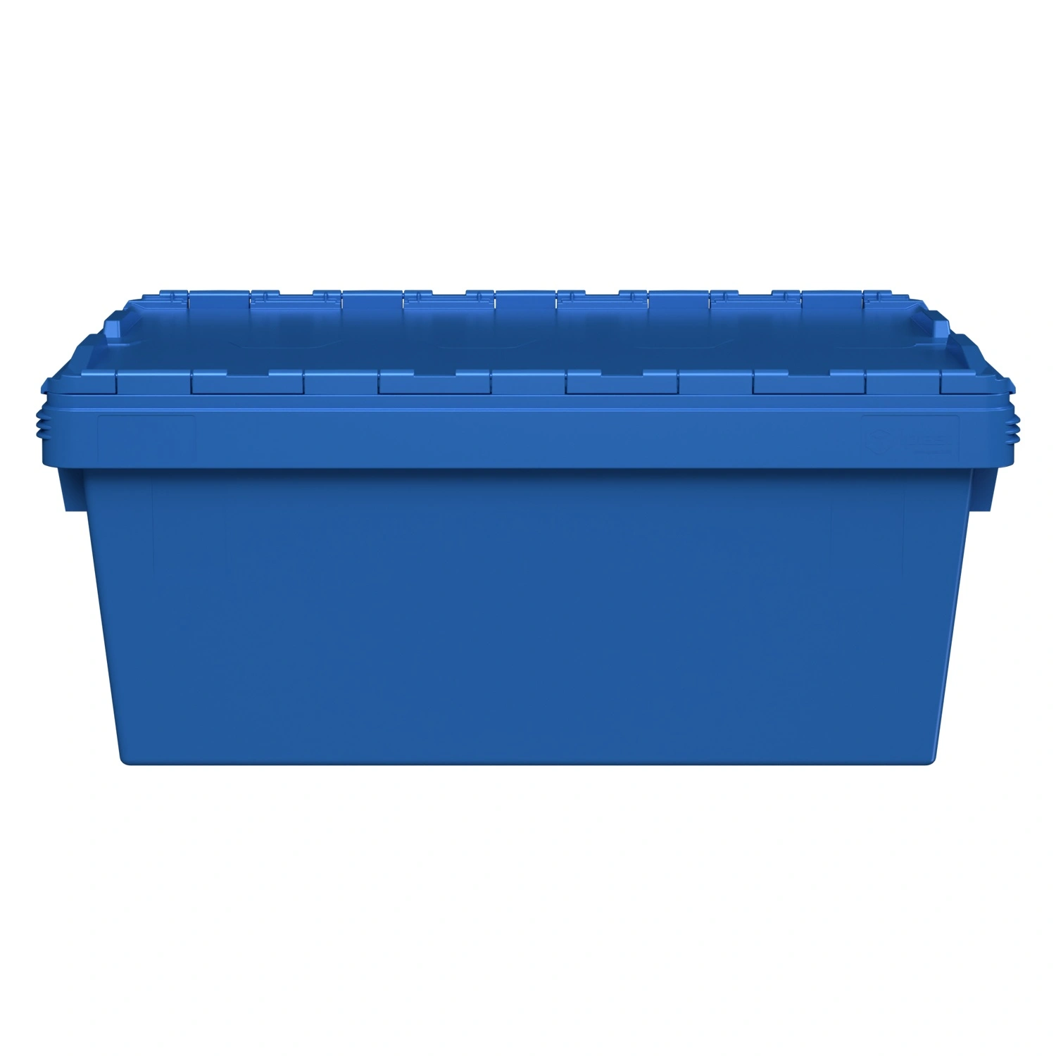 Вкладываемый контейнер INSTORE KVR-8634.1 800х600х340 мм iPlast голубой с усиленным дном и штабельным упором Вкладываемый контейнер INSTORE KVR-8634.1 800х600х340 мм iPlast голубой с усиленным дном и штабельным упором