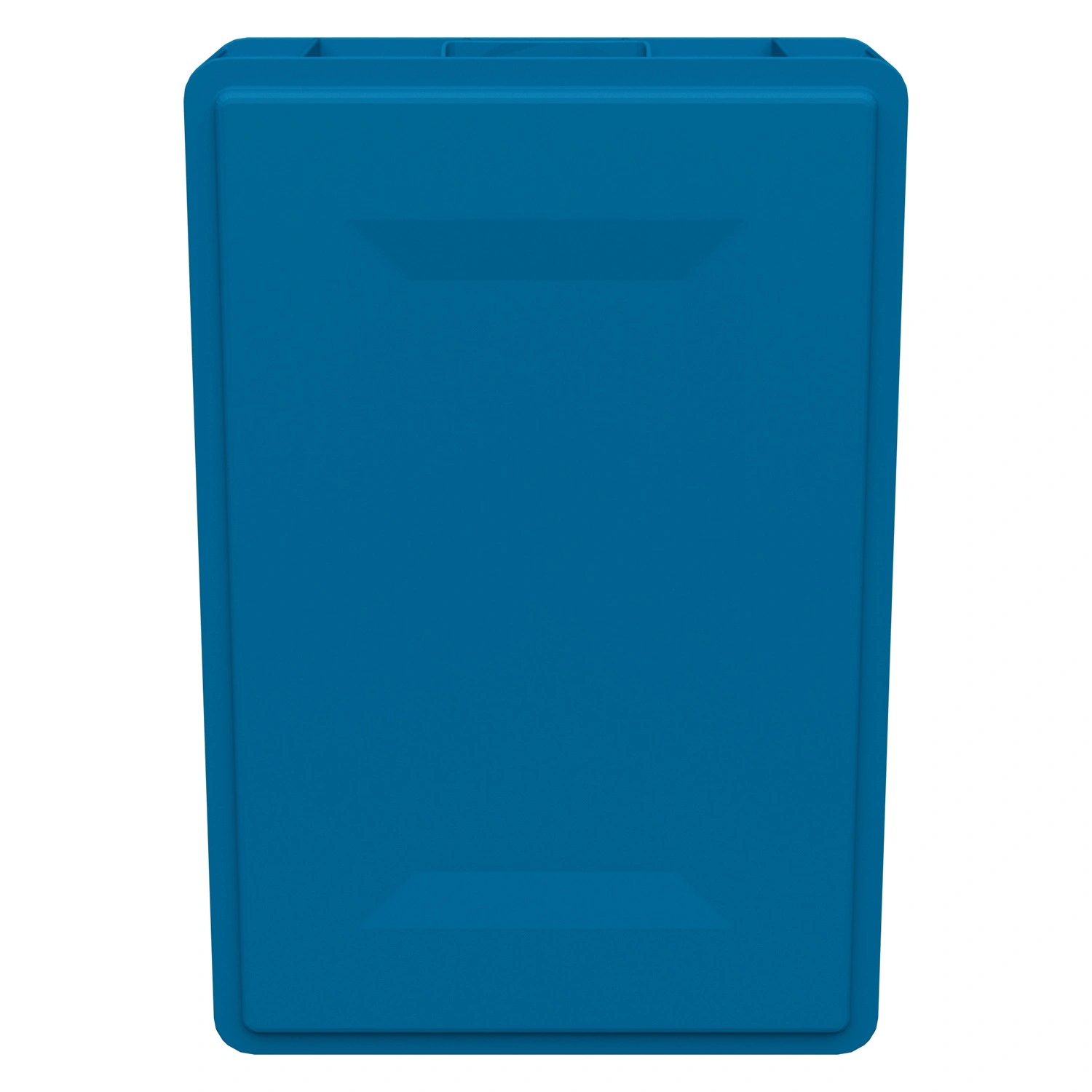 Пищевой ящик универсальный FK-6412 600х400х120 мм iPlast голубой ЭКО со сплошными стенками и дном