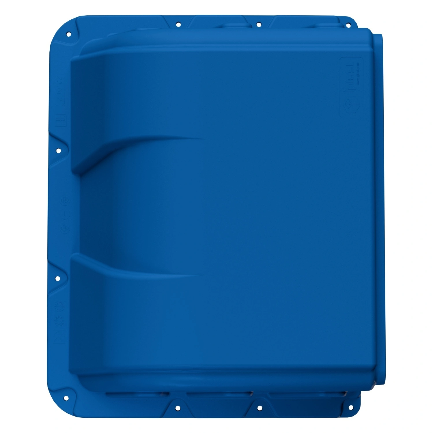 Капюшон 460х355х285 мм iPlast синий для мусорных контейнеров