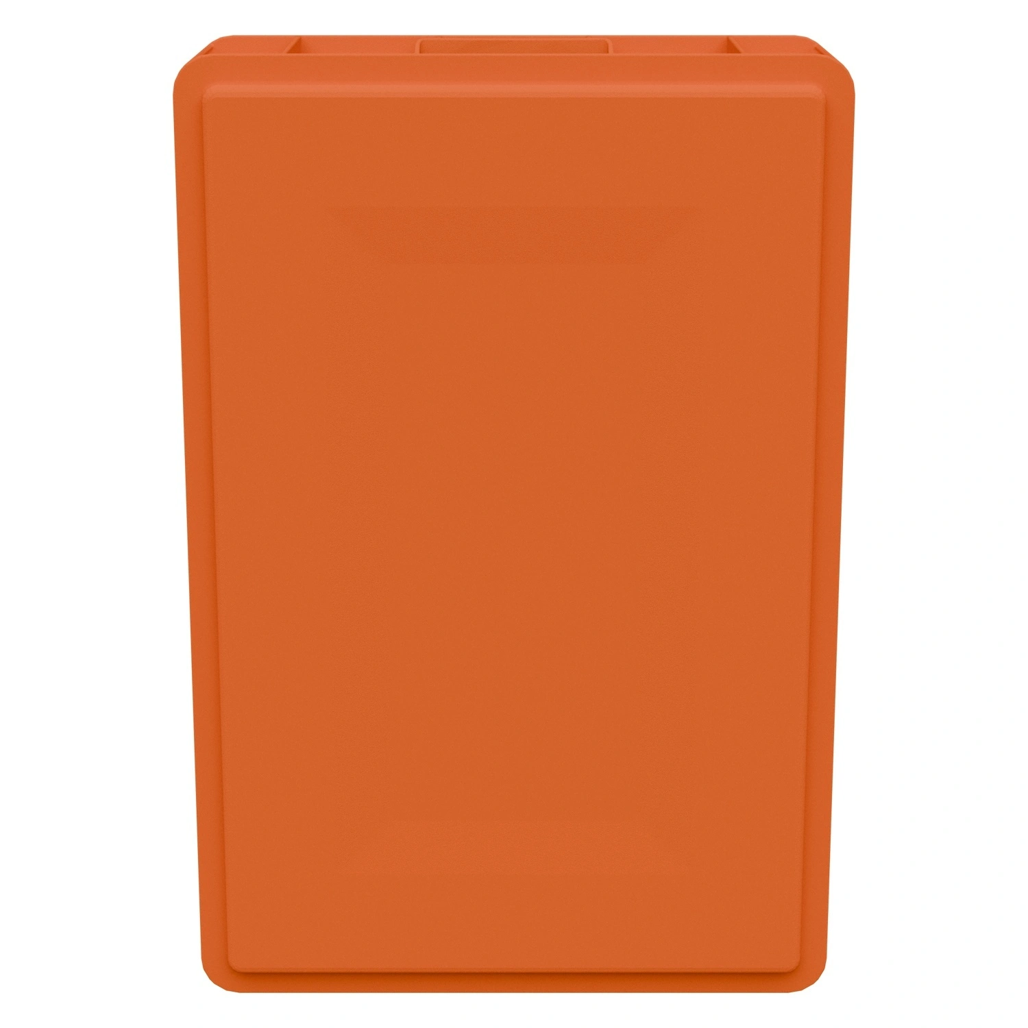 Пищевой ящик универсальный FK-6412 600х400х120 мм iPlast оранжевый со сплошными стенками и дном