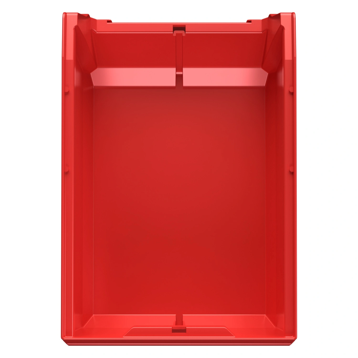 Складской лоток Logic Store 350х225х150 мм iPlast красный с отверст. для продольн. перегород. и накл. 100х70 мм