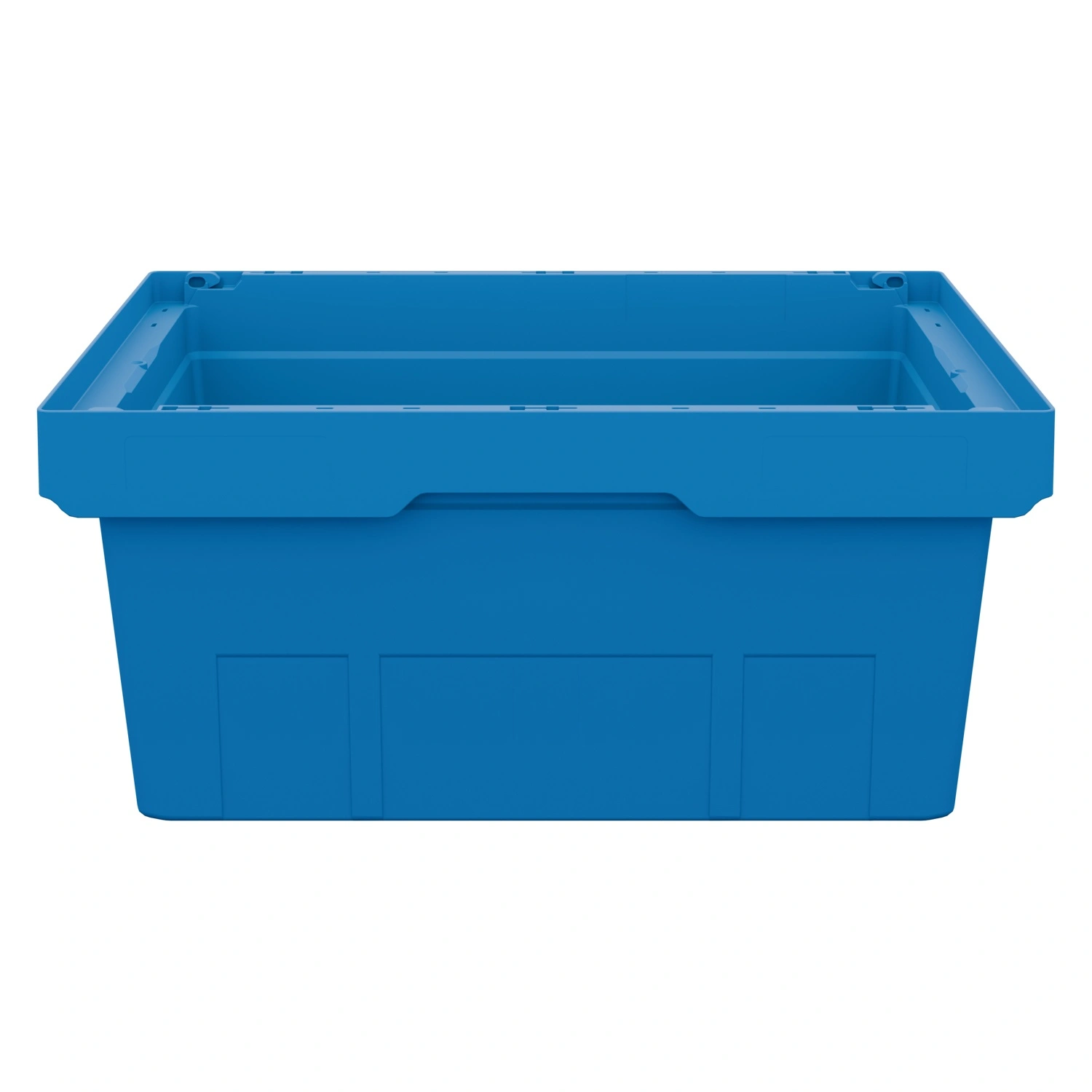 Вкладываемый контейнер INSTORE KV-6427 600x400x272 мм iPlast голубой со сплошным дном
