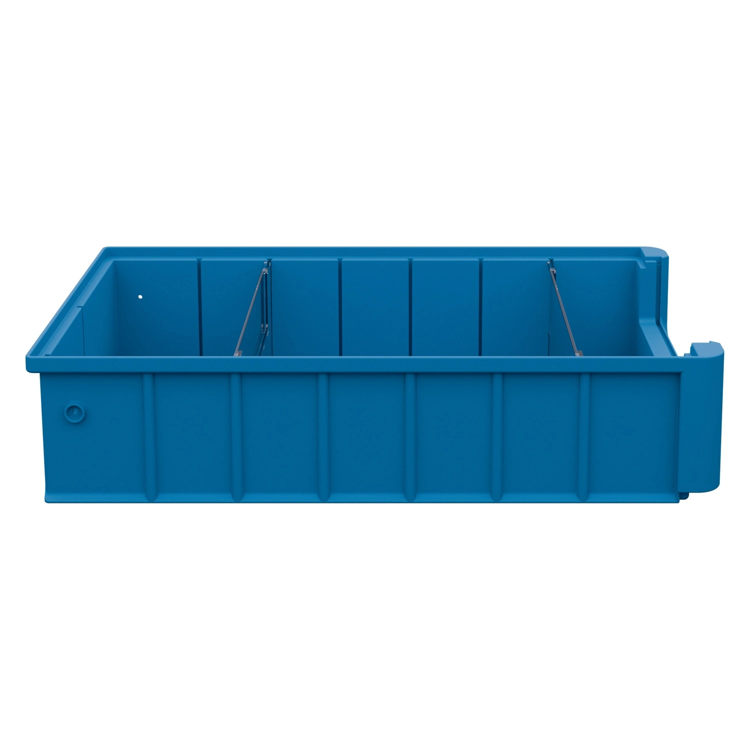 Полочный контейнер SK-4209 400х235х90 мм iPlast голубой с 2 поперечными перегородками