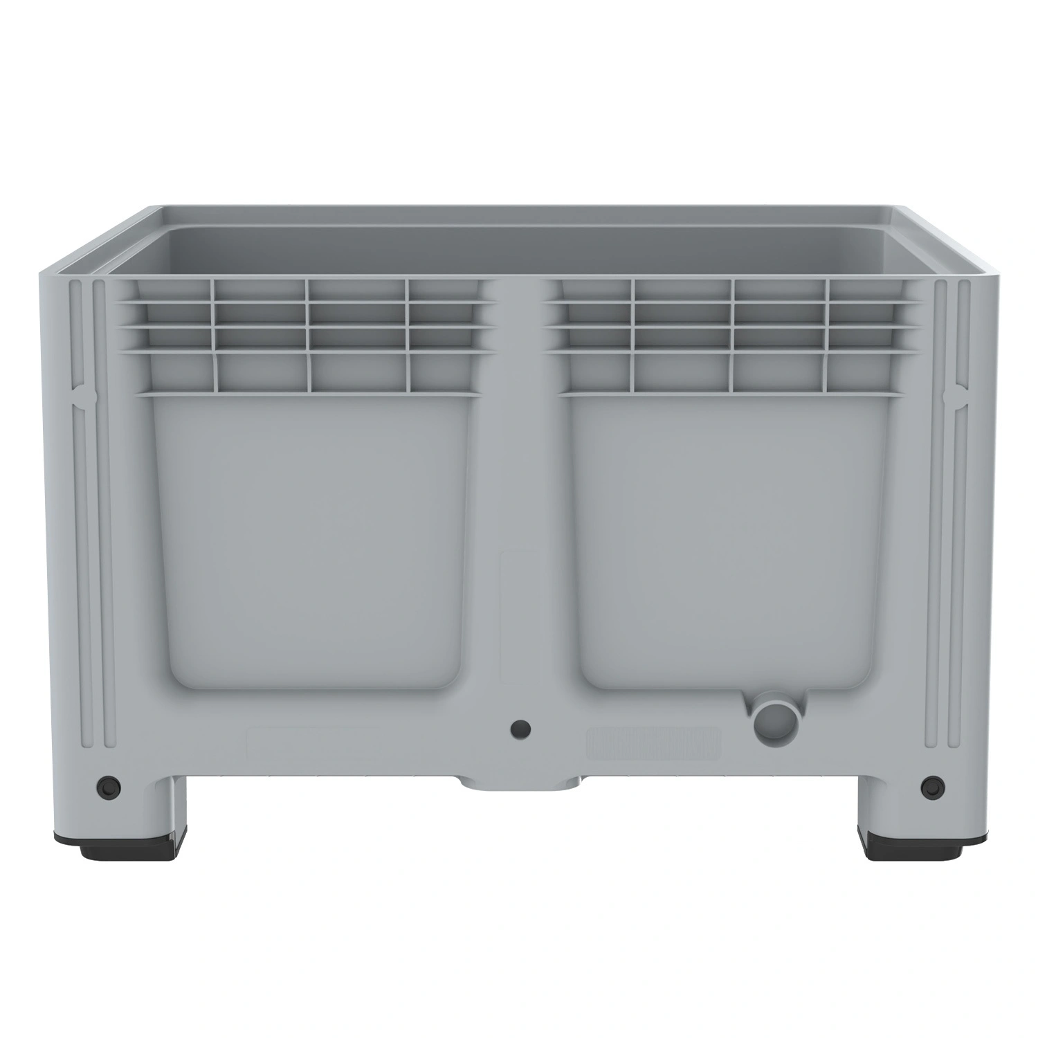 Большой контейнер 1200х1000х760 мм со сплошными стенками и дном на ножках