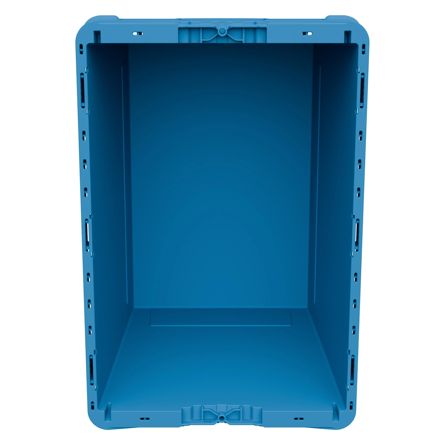 Вкладываемый контейнер INSTORE KV-6442.1 600x400x420 мм iPlast голубой со сплошным дном