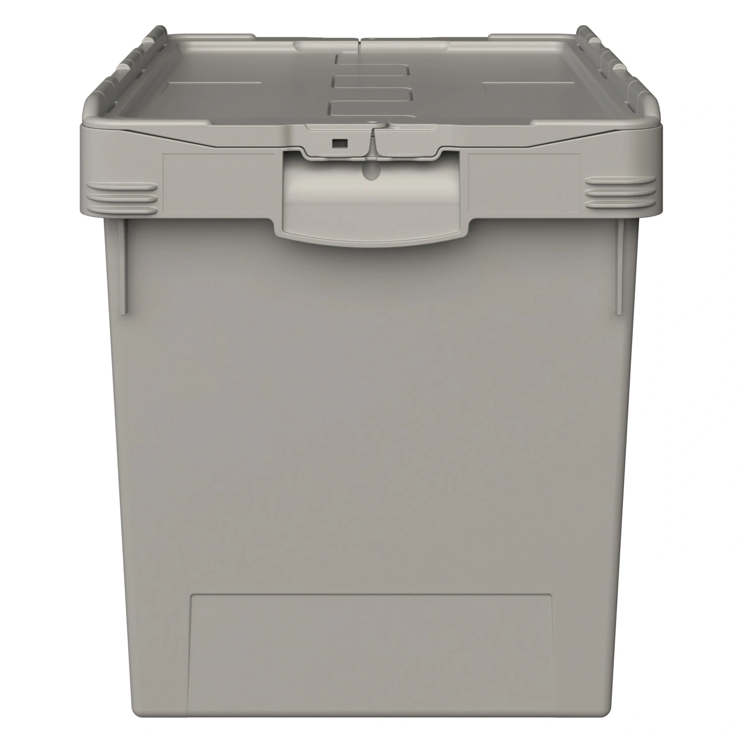 Вкладываемый контейнер INSTORE KV-6442.1 600х398х420 мм iPlast серый со сплошным дном и распашной крышкой Вкладываемый контейнер INSTORE KV-6442.1 600х398х420 мм iPlast серый со сплошным дном и распашной крышкой