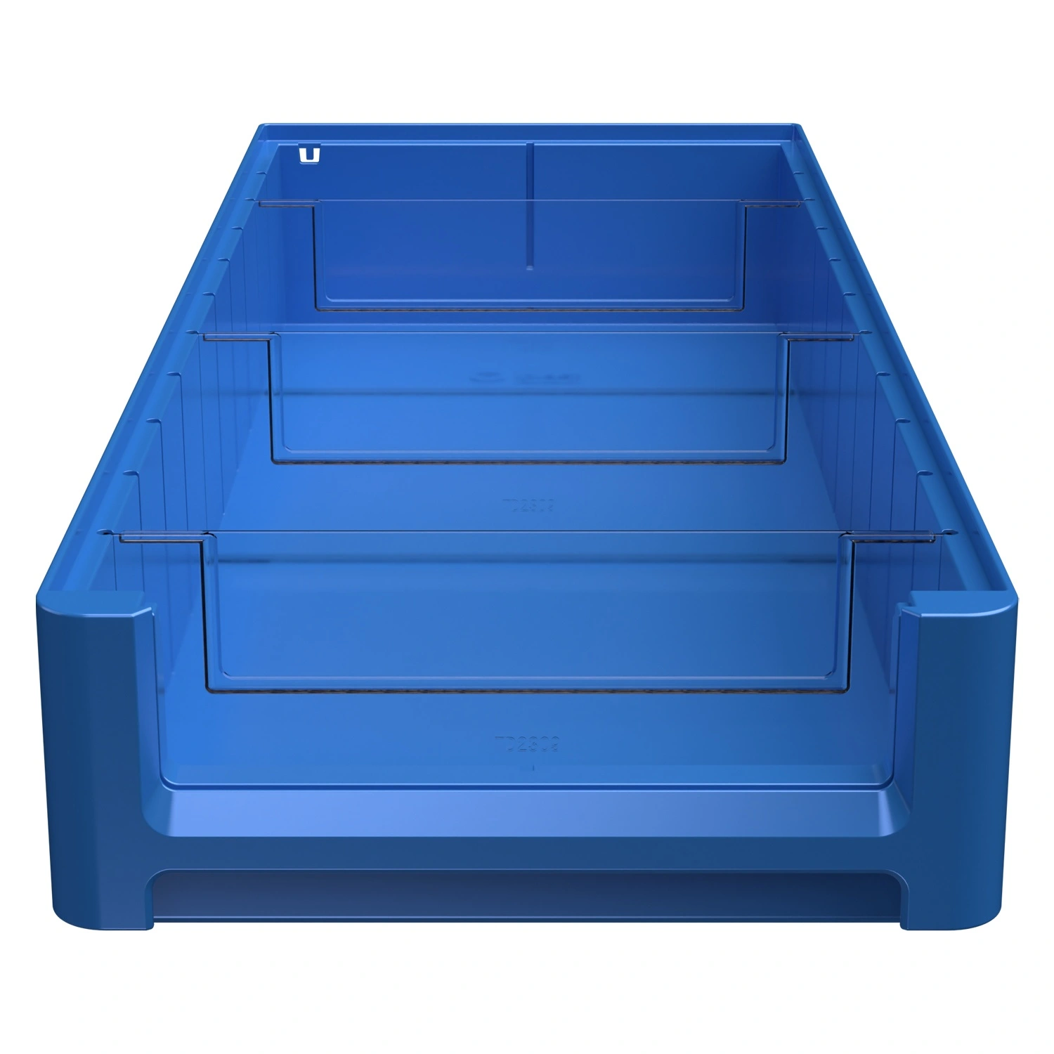Полочный контейнер SK-6209 600х235х90 мм iPlast голубой с 3 поперечными перегородками Полочный контейнер SK-6209 600х235х90 мм iPlast голубой с 3 поперечными перегородками