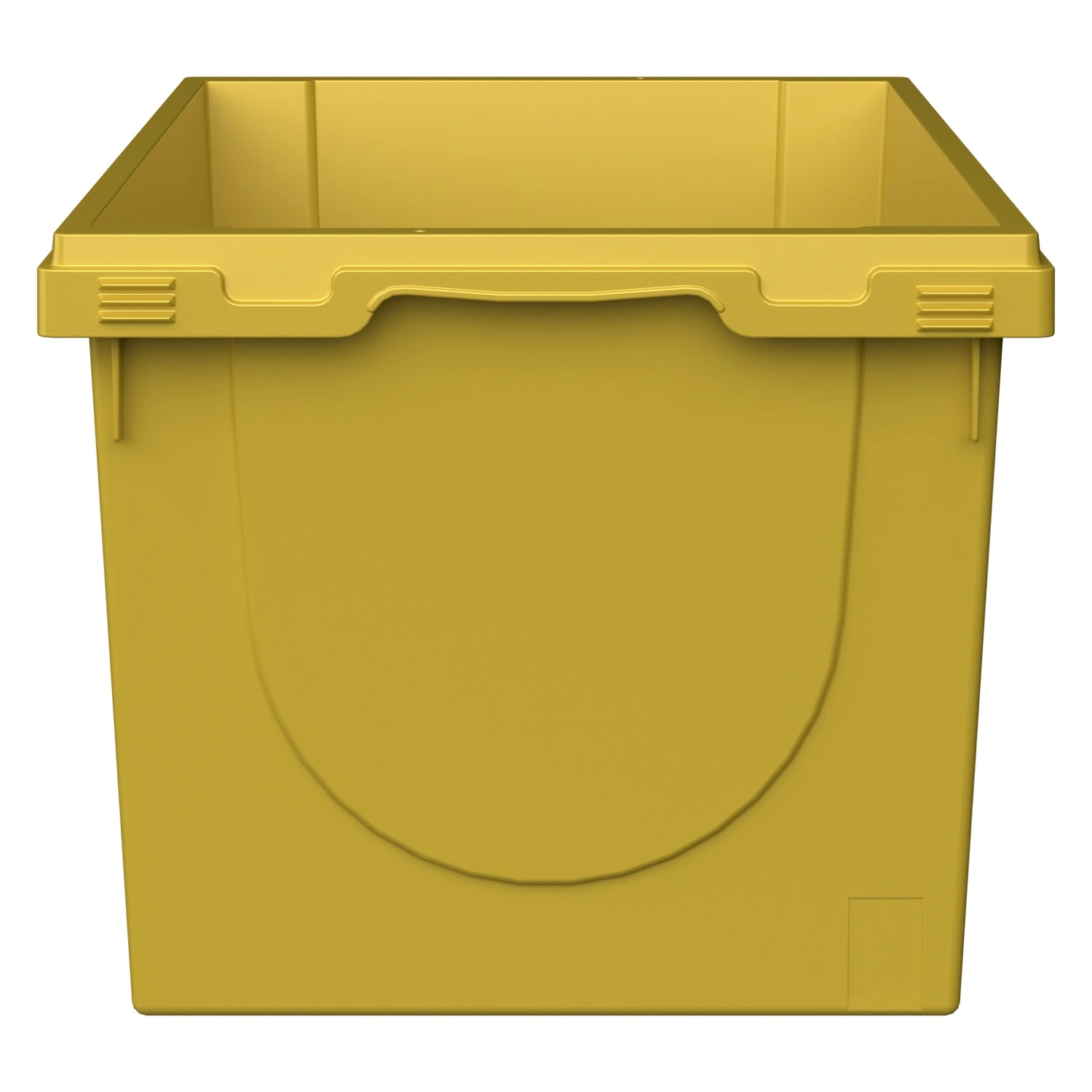 Вкладываемый контейнер INSTORE KV-6432 600x400x325 мм iPlast жёлтый с усиленным дном