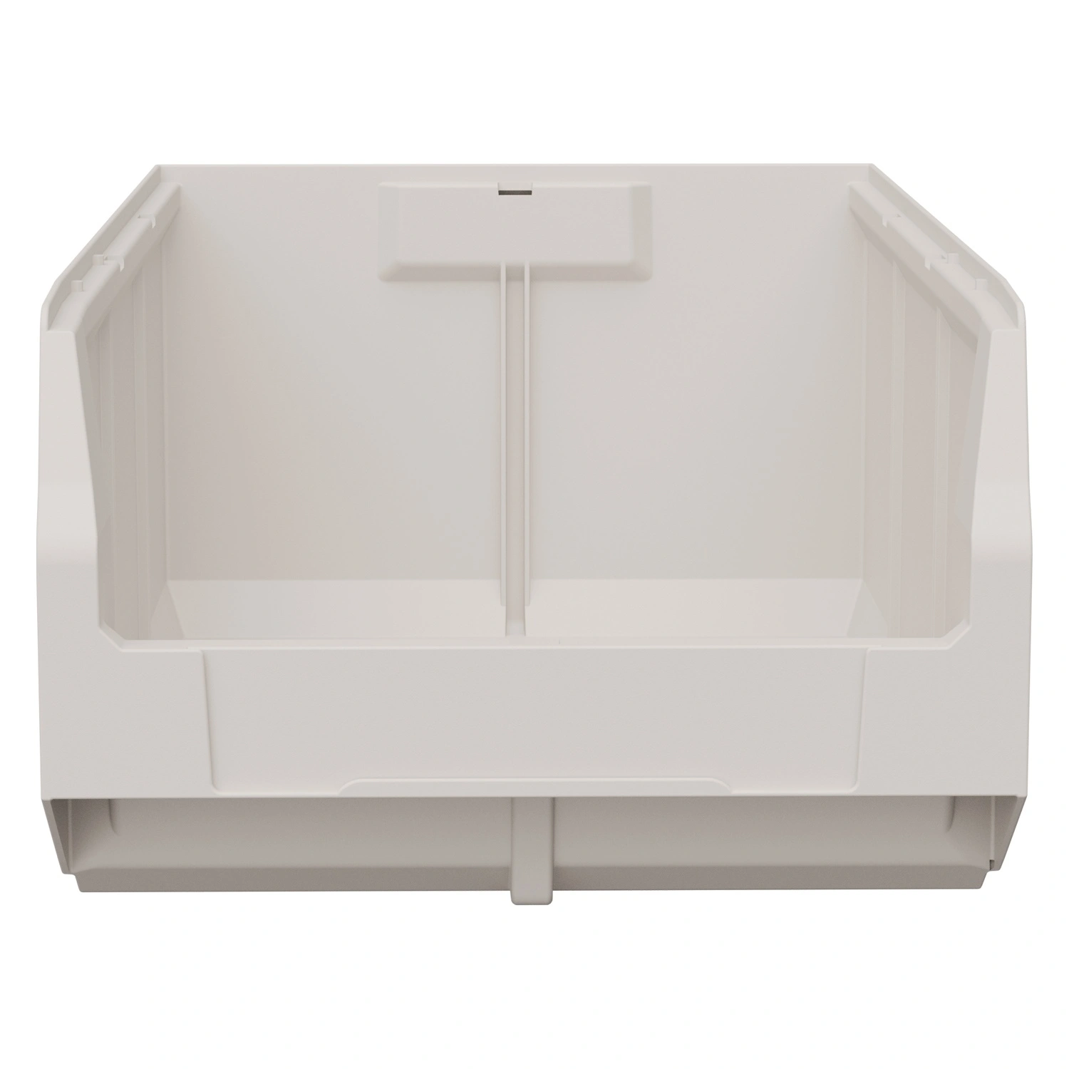 Складской лоток Logic Store 500x300x200 мм iPlast белый с отверстиями для перегородок