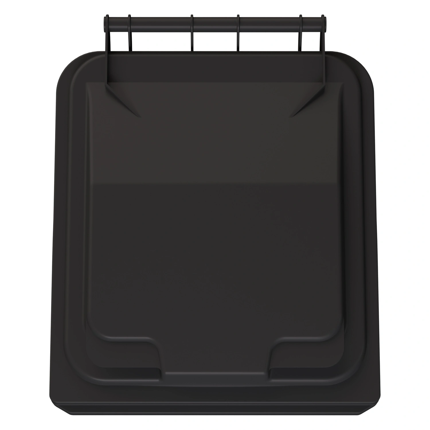 Мусорный контейнер 240 л iPlast серый 2-колёсный (д. 200 мм) с серой крышкой