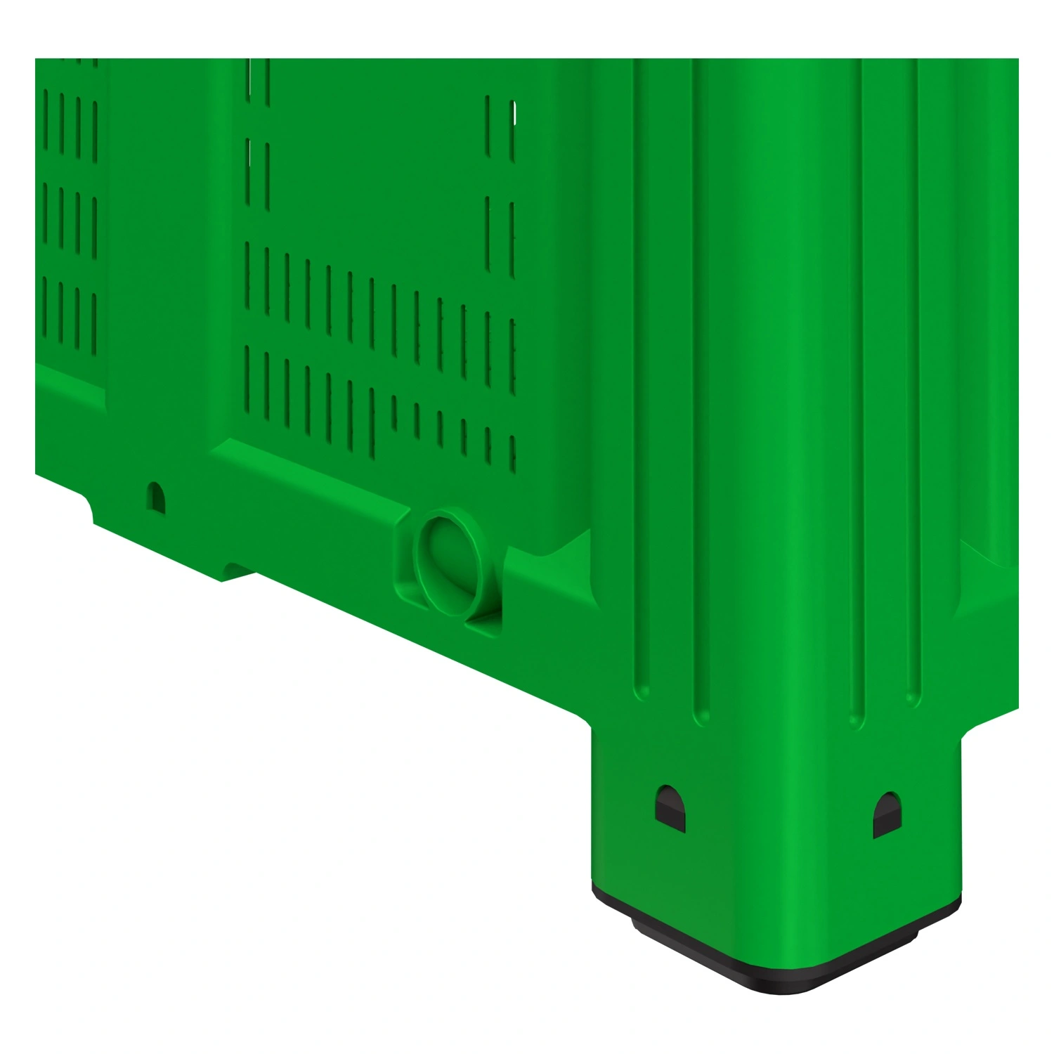 Большой контейнер 1130x1130x760 мм iPlast iBOX салатовый c перфорированными стенками и дном, на ножках Большой контейнер 1130x1130x760 мм iPlast iBOX салатовый c перфорированными стенками и дном, на ножках