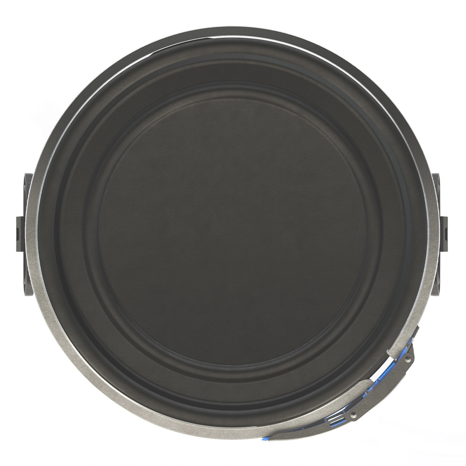 Пластиковая бочка HK 65 л синяя с металлическим обручем