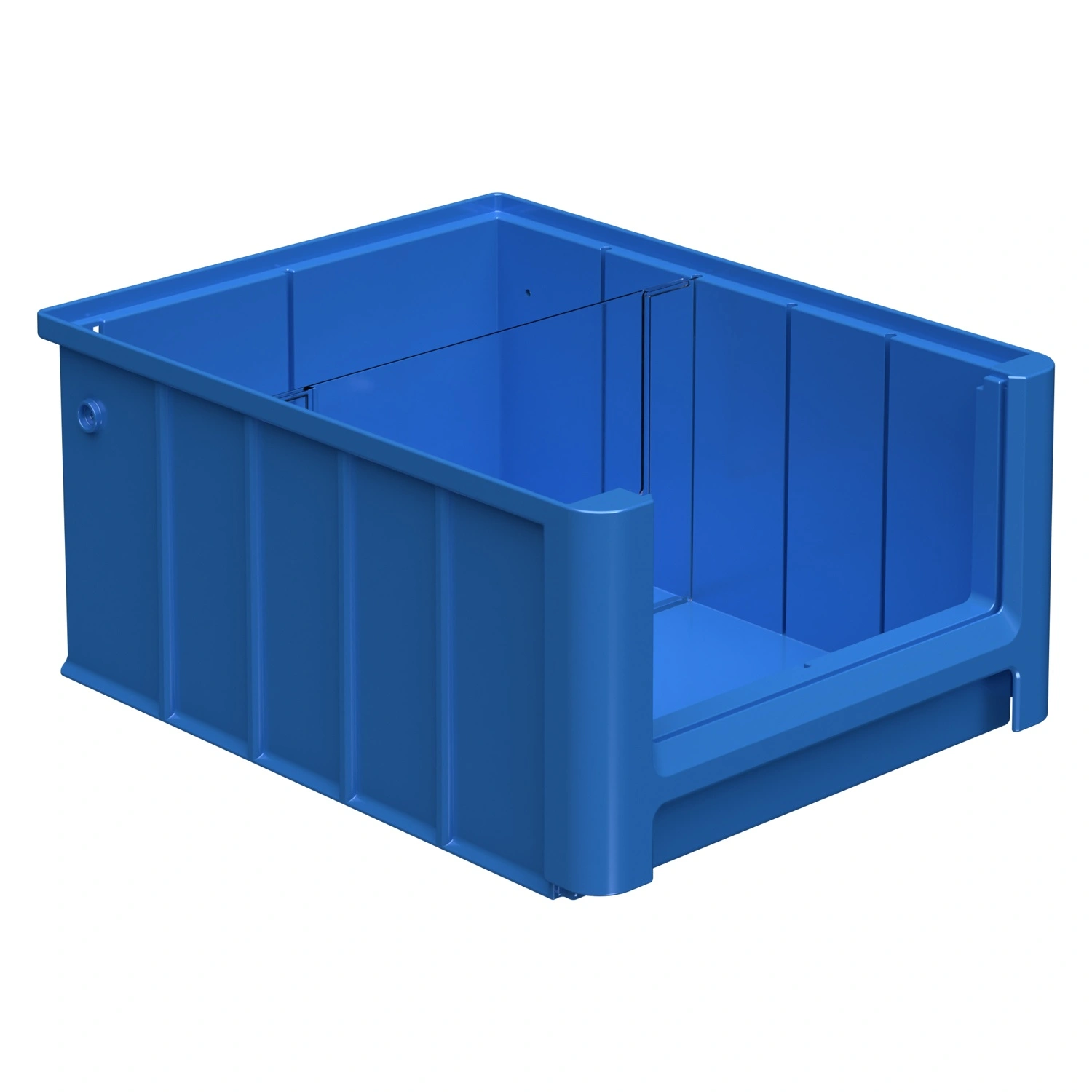 Полочный контейнер SK-3214 300х235х140 мм iPlast голубой с 1 поперечной перегородкой