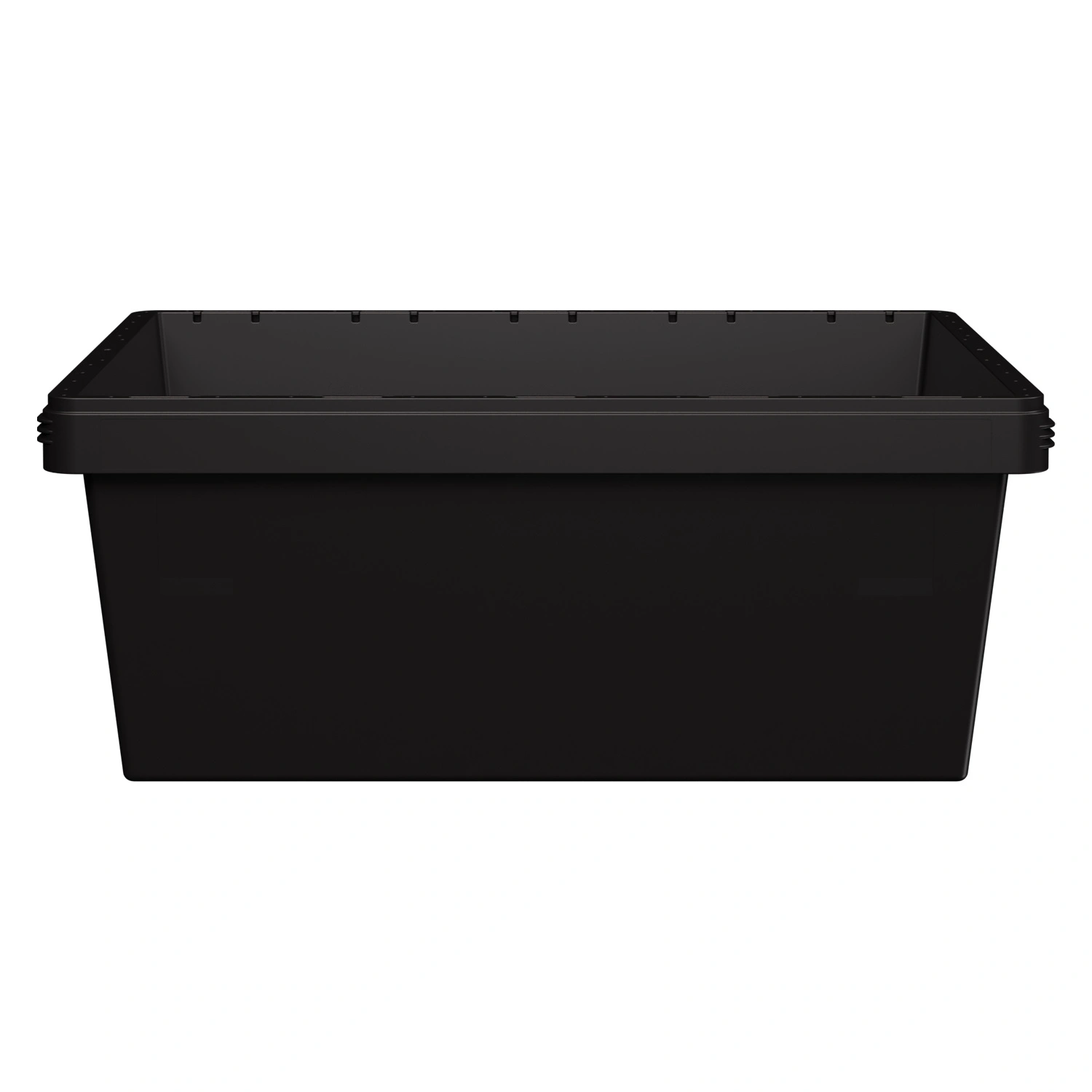 Вкладываемый контейнер INSTORE KV-8632 800x600x320 мм iPlast чёрный со сплошным дном