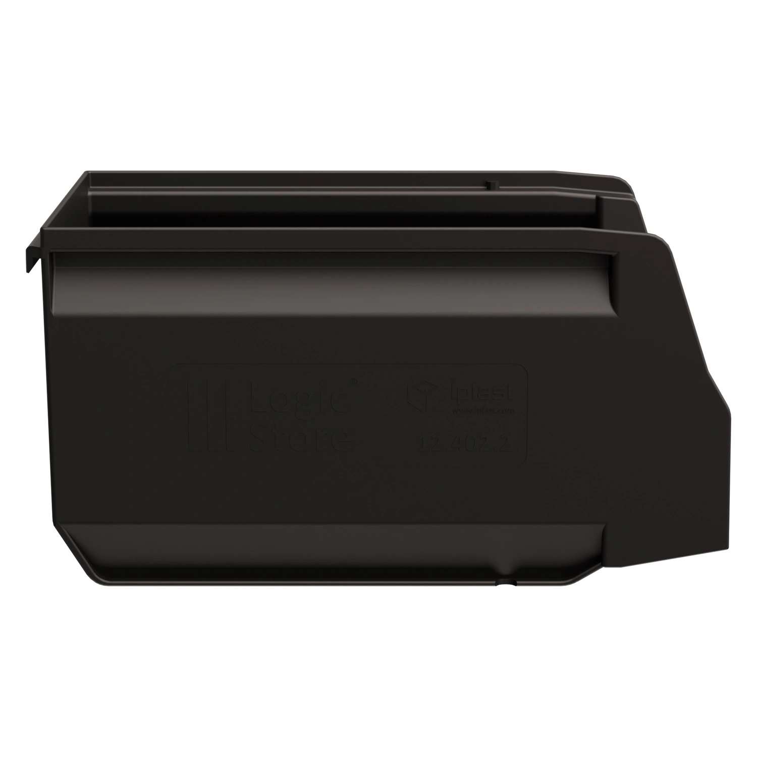 Складской лоток Logic Store 250х150х130 мм iPlast чёрный ЭКО N2 (12.402.2)