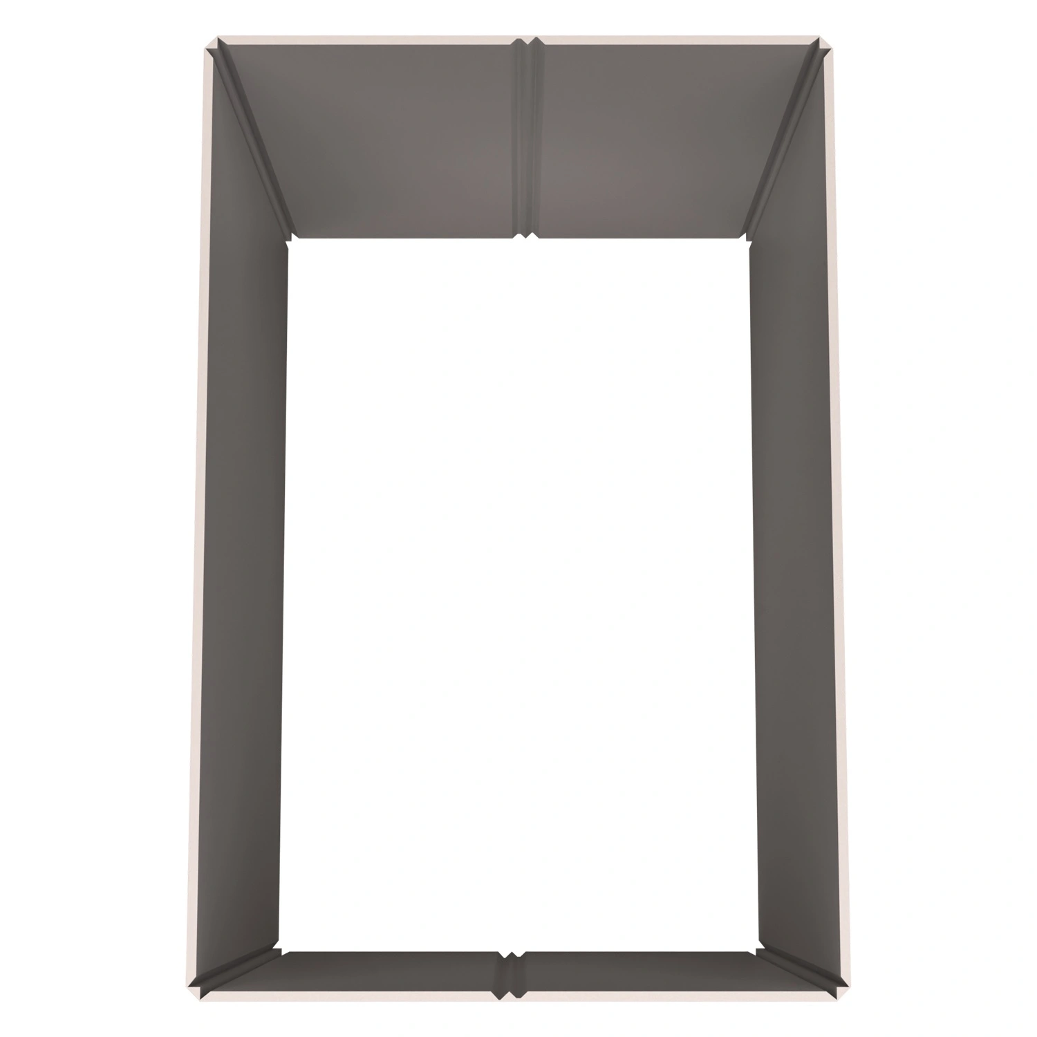 Стенка контейнера Bubble Guard 1190x790x1000 мм iPlast PolyBox серая