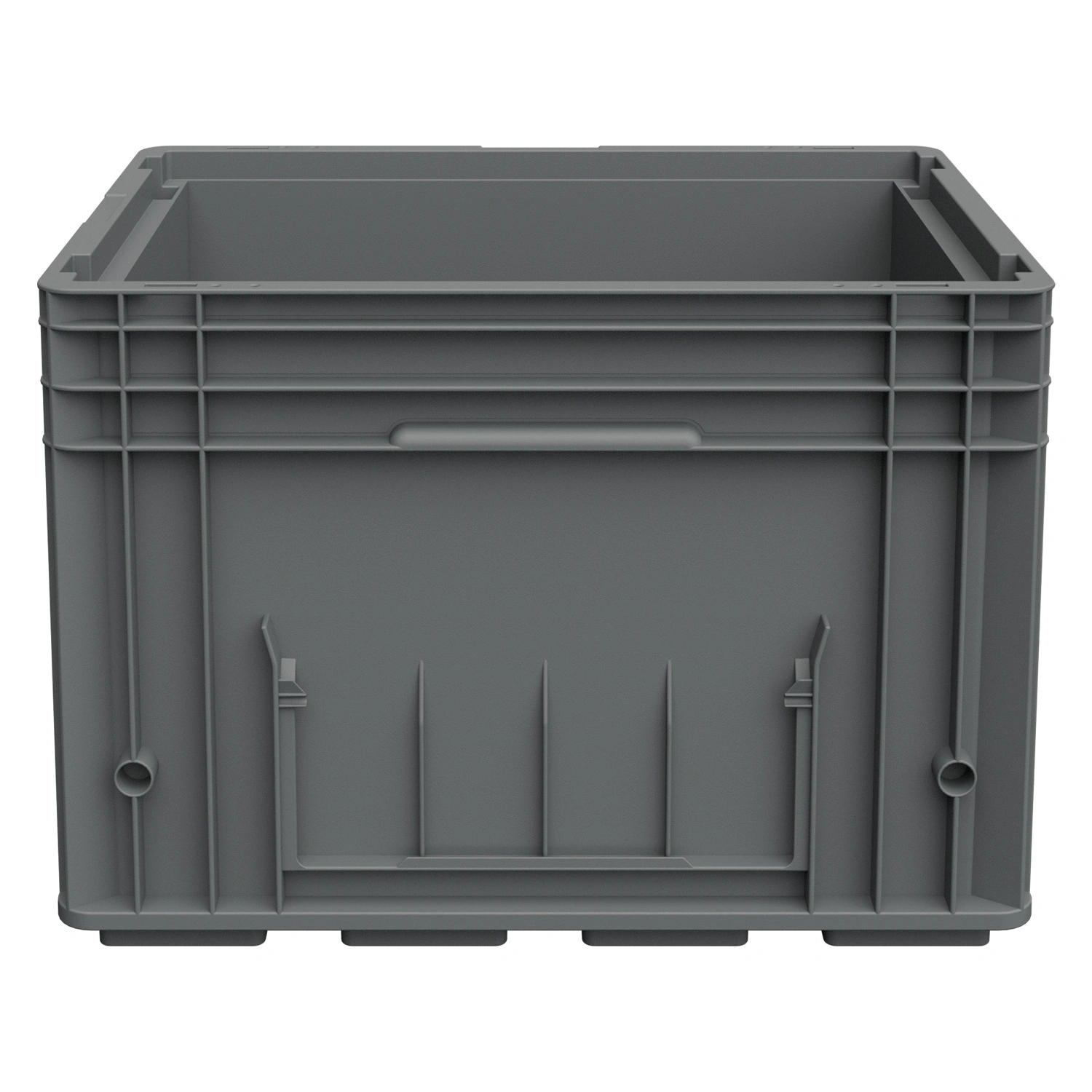 Ящик RL-KLT 4280 396х297х280 мм iPlast серый с дренажными отверстиями в дне