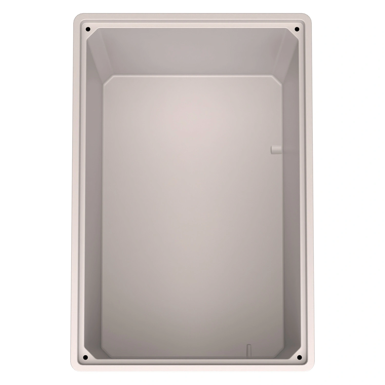 Большой контейнер 1200x800x800 мм iPlast iBOX светло-серый со сплошными стенками и дном, на полозьях Большой контейнер 1200x800x800 мм iPlast iBOX светло-серый со сплошными стенками и дном, на полозьях