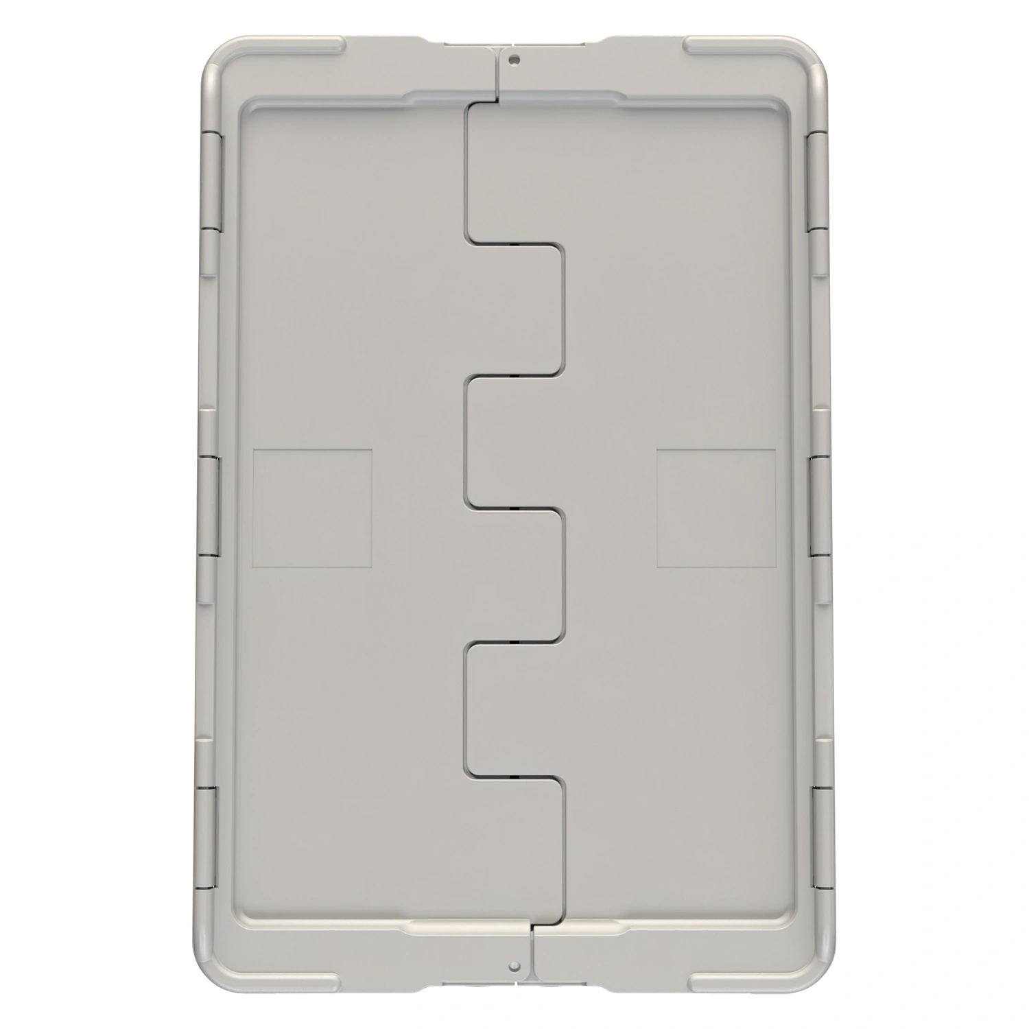 Вкладываемый контейнер INSTORE KV-6442.1 600х398х420 мм iPlast серый со сплошным дном и распашной крышкой