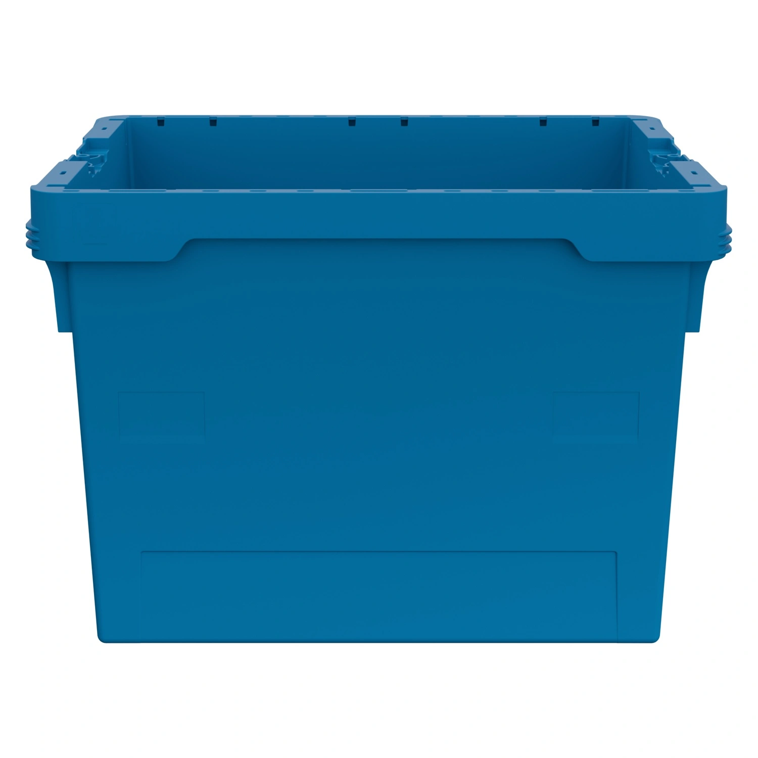 Вкладываемый контейнер INSTORE KV-6442.1 600x400x420 мм iPlast голубой со сплошным дном