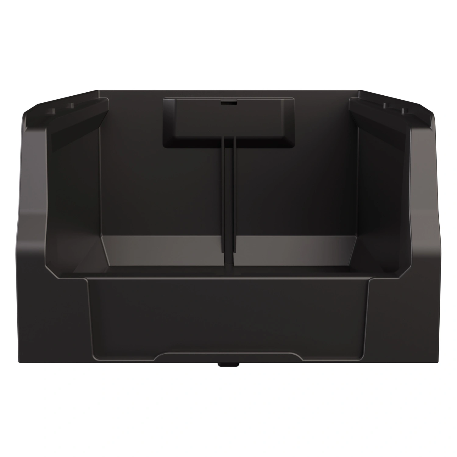 Складской лоток Logic Store 350x225x150 мм iPlast чёрный ЭКО с отверстиями для продольной перегородки