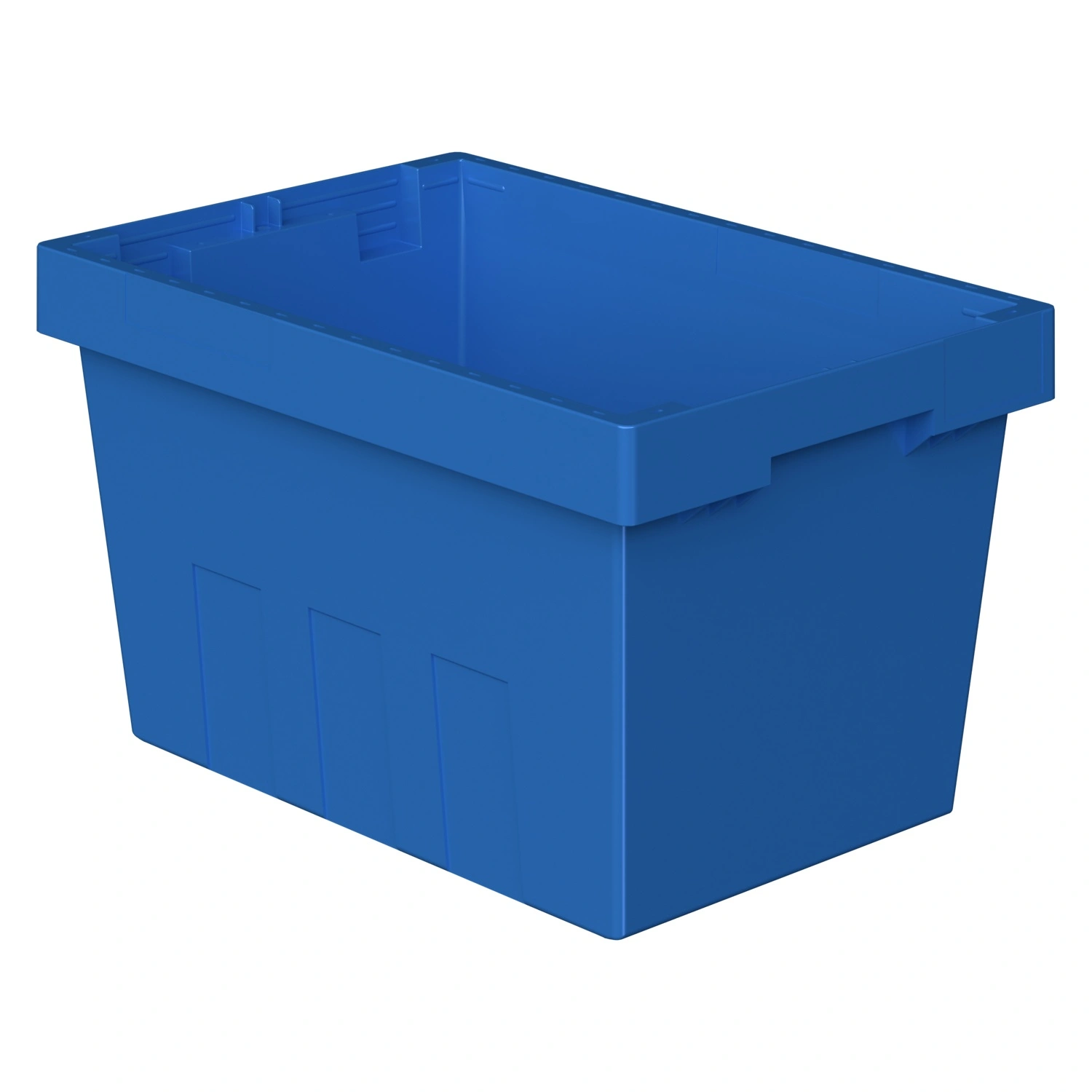 Вкладываемый контейнер INSTORE KV-5328 490x330x280 мм iPlast голубой со сплошным дном