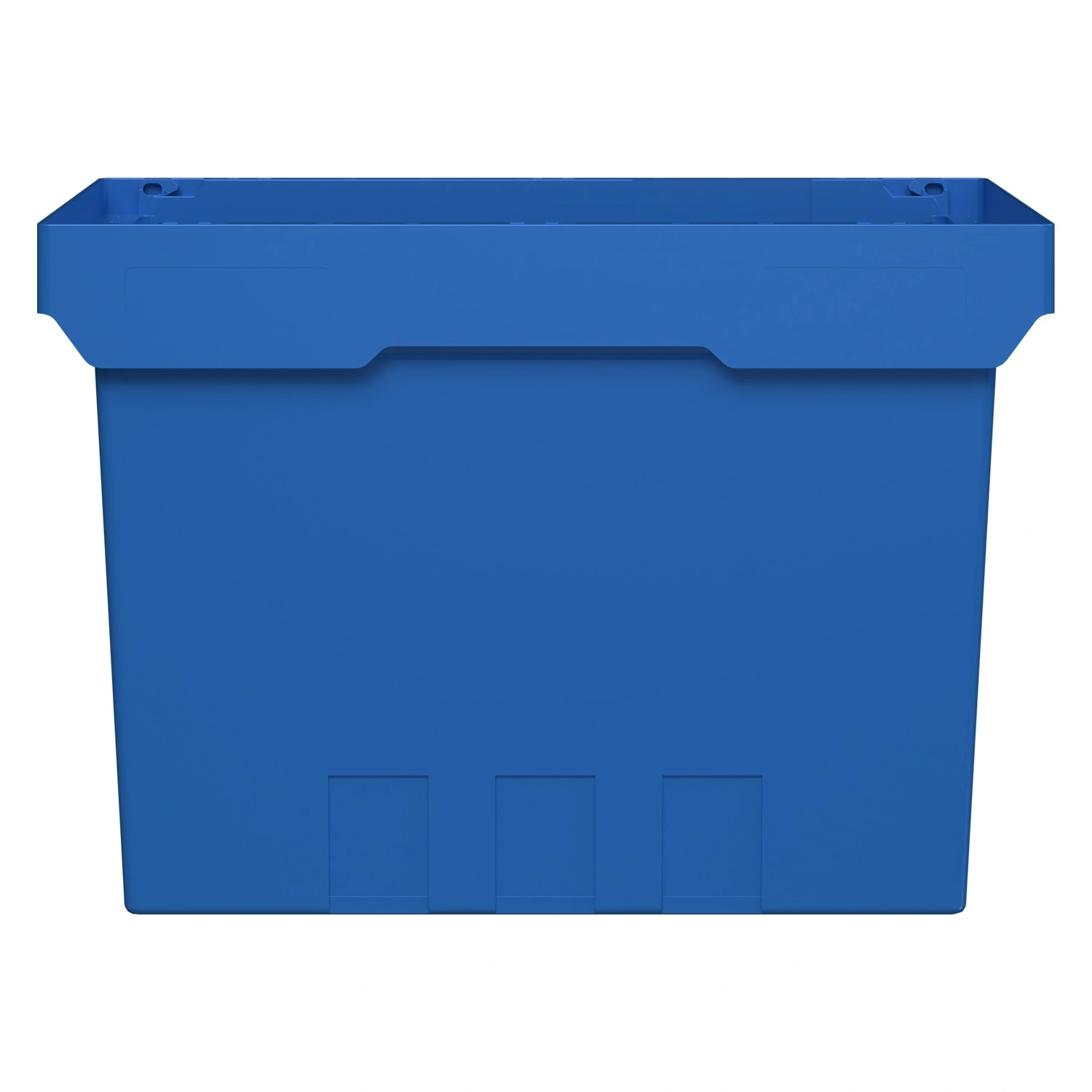 Вкладываемый контейнер INSTORE KV-6442 600x400x420 мм iPlast голубой со сплошным дном