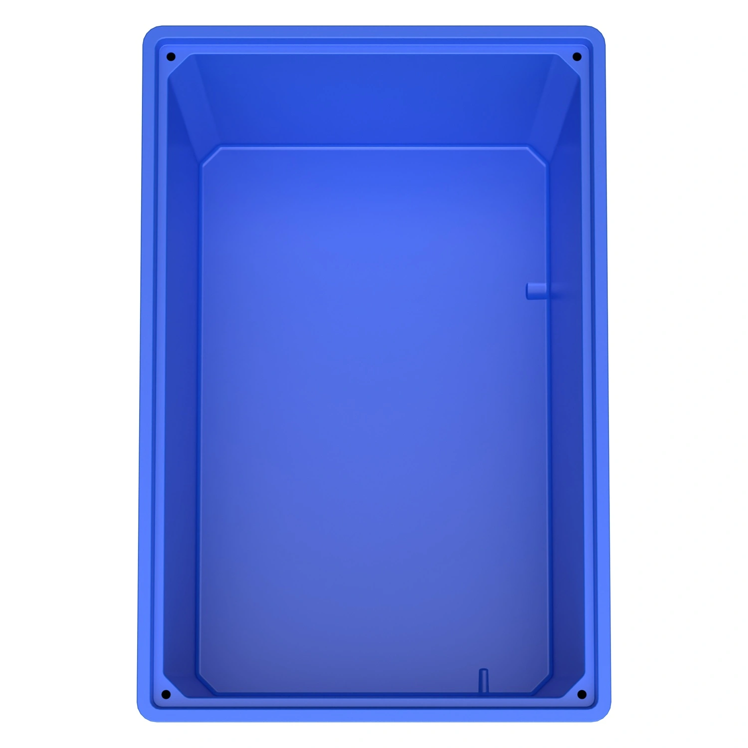 Большой контейнер 1200x800x800 мм iPlast iBOX голубой со сплошными стенками и дном, на ножках Большой контейнер 1200x800x800 мм iPlast iBOX голубой со сплошными стенками и дном, на ножках