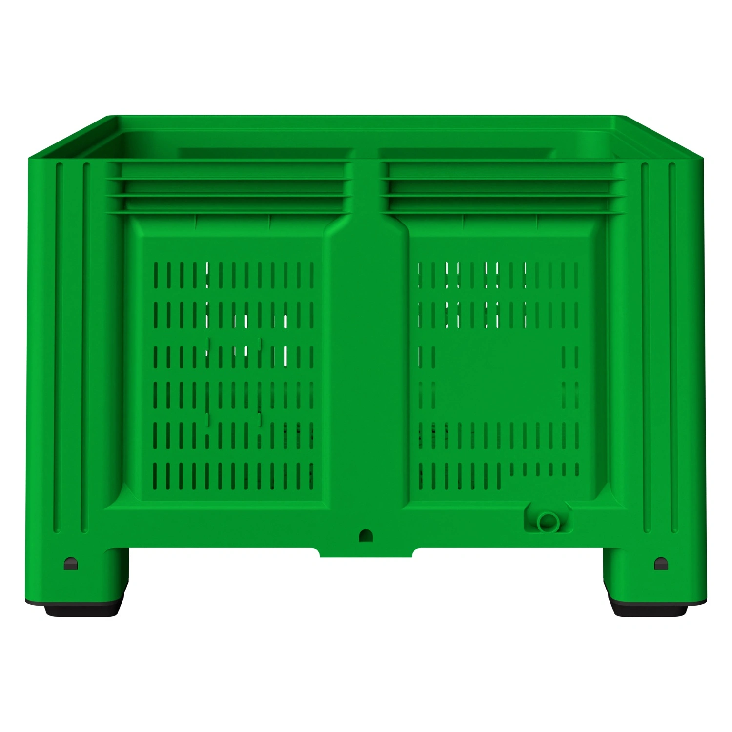 Большой контейнер 1130x1130x760 мм iPlast iBOX салатовый c перфорированными стенками и дном, на ножках Большой контейнер 1130x1130x760 мм iPlast iBOX салатовый c перфорированными стенками и дном, на ножках