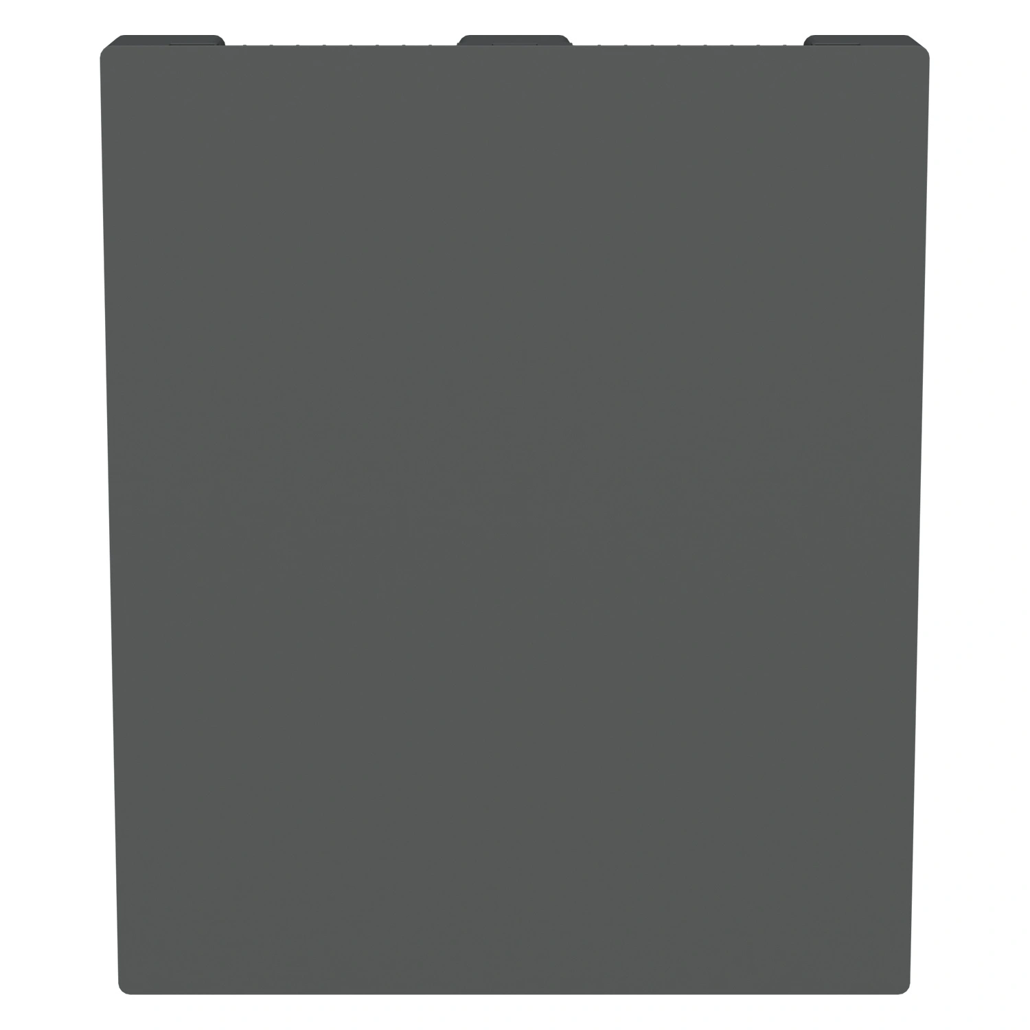 Пластиковый паллет 1200х1000х150 мм iPlast серый сплошной на 3 полозьях без бортика и 1 трубой усиления