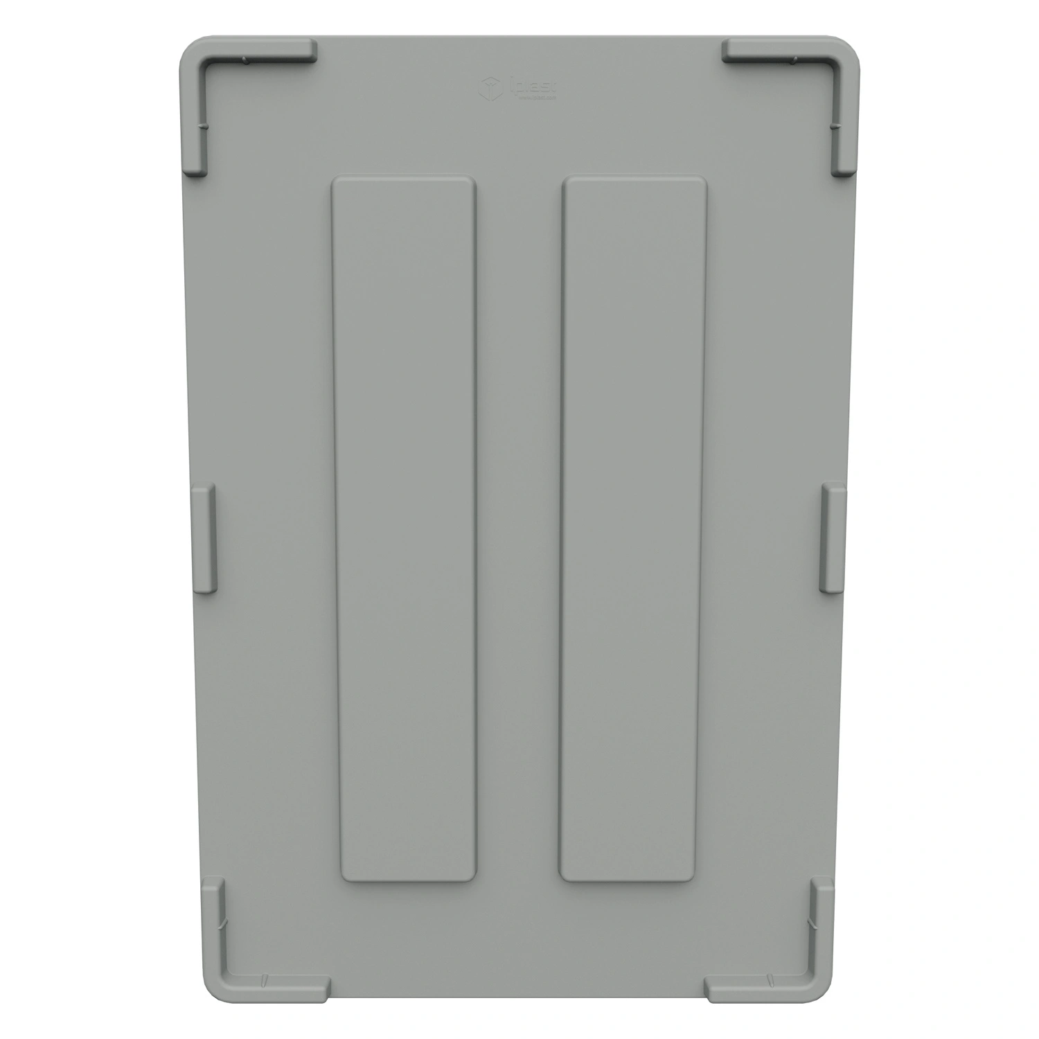 Крышка пластиковая 1215x815x75 мм iPlast светло-серая для большого контейнера iBOX 11.602