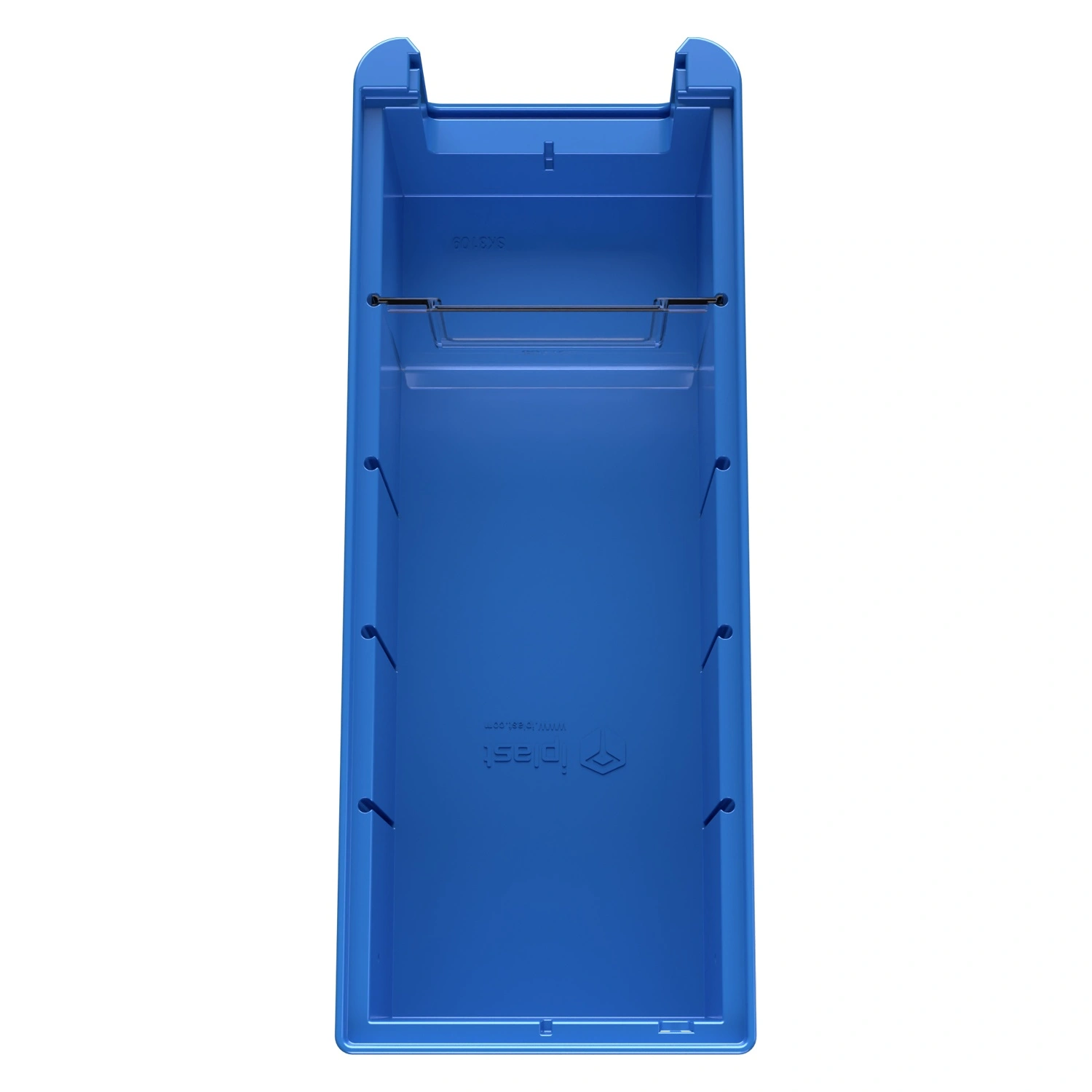 Полочный контейнер SK-3109 300х117х90 мм iPlast голубой с 1 поперечной перегородкой Полочный контейнер SK-3109 300х117х90 мм iPlast голубой с 1 поперечной перегородкой