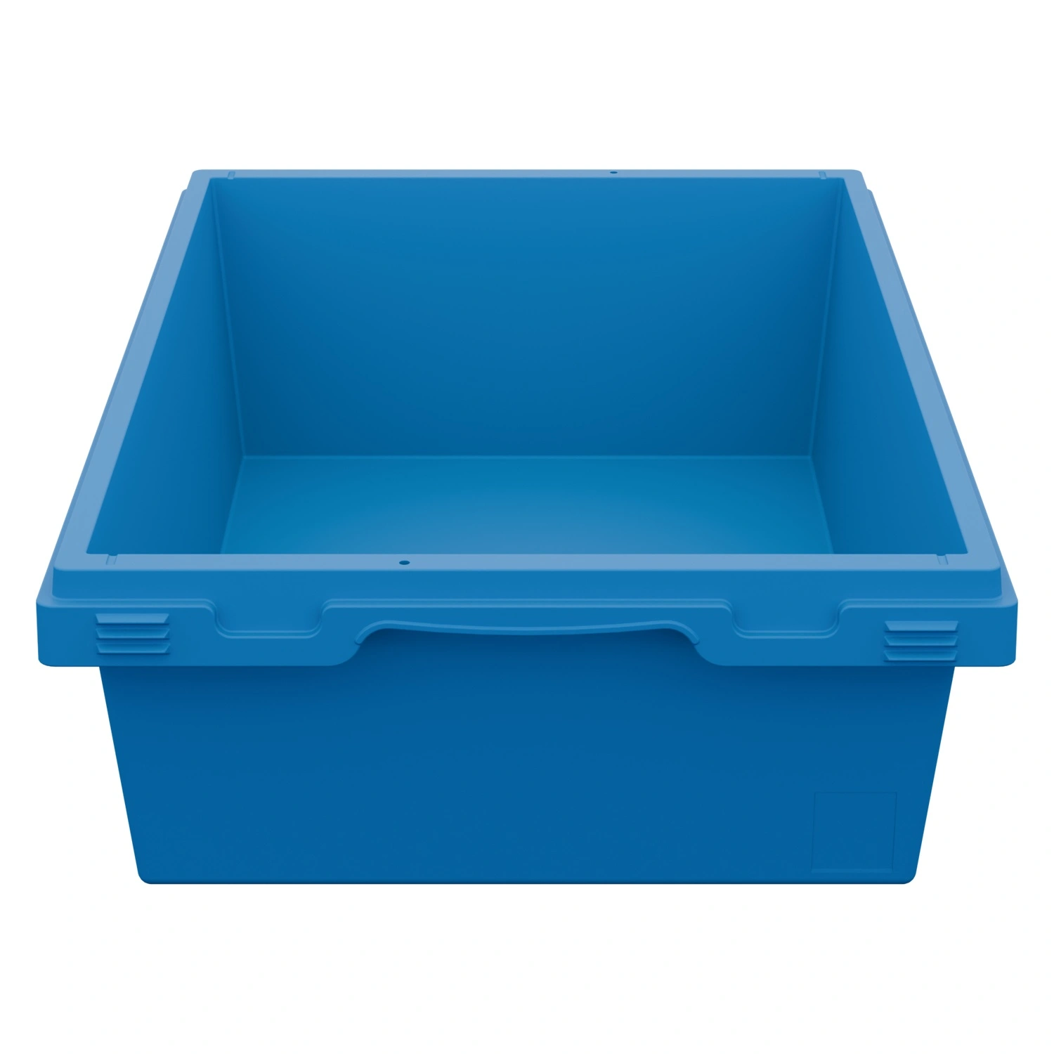 Вкладываемый контейнер INSTORE KV-6416 600x400x165 мм iPlast голубой со сплошным дном