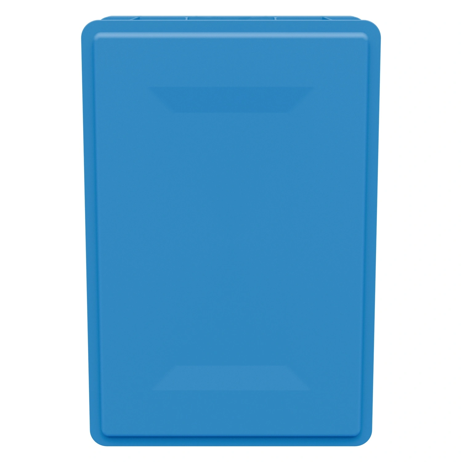 Пищевой ящик универсальный FK-6420 600х400х200 мм iPlast голубой ЭКО со сплошными стенками и дном