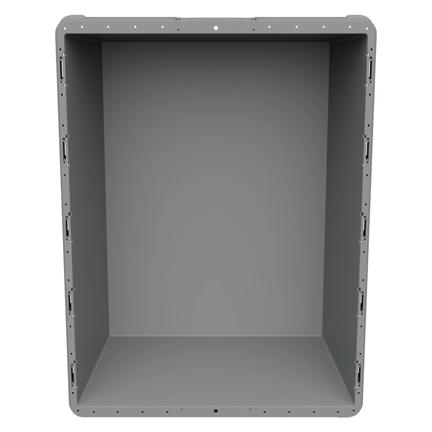 Вкладываемый контейнер INSTORE KVR-8634 800x600x340 мм iPlast светло-серый с усиленным дном и штабельным упором