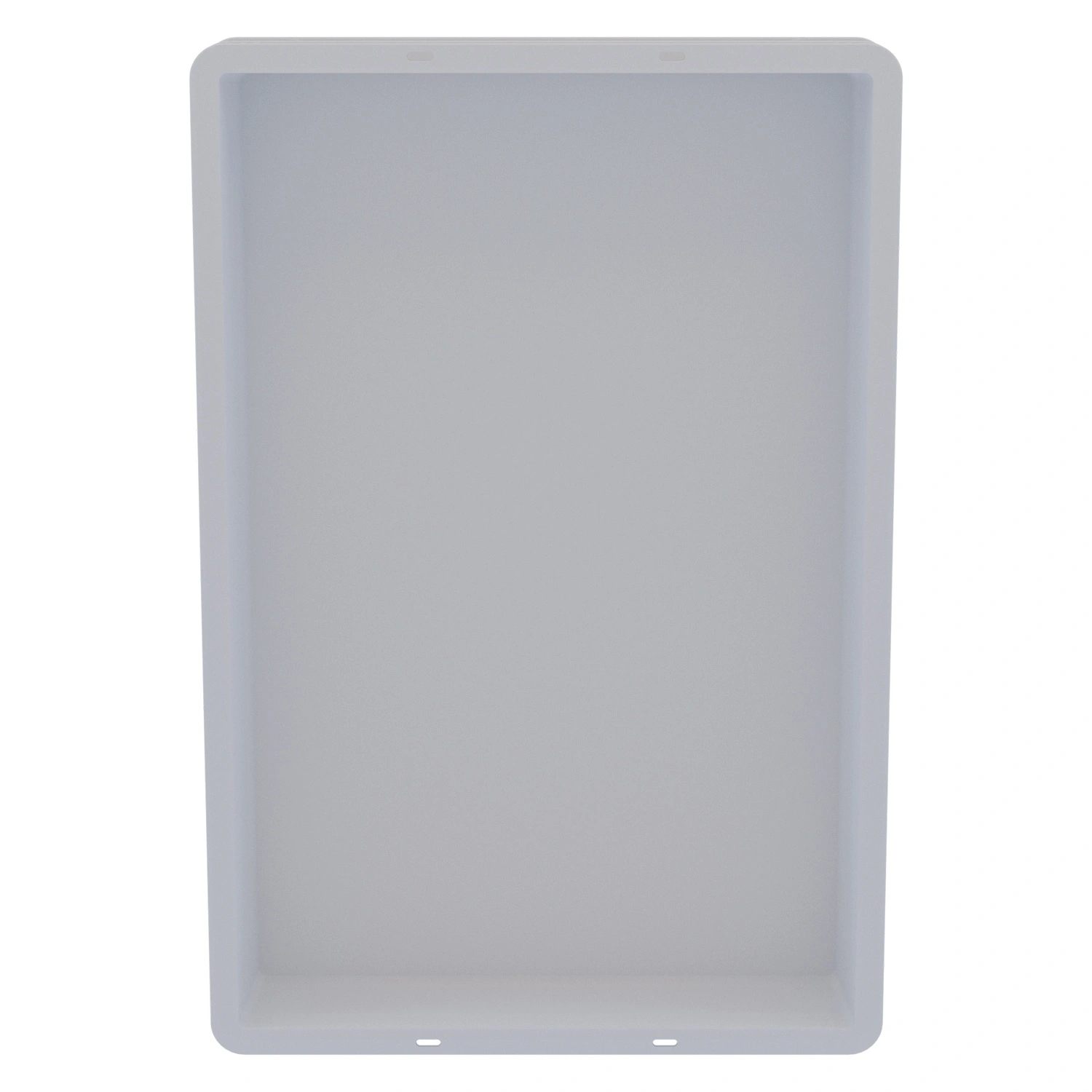 Пищевой ящик универсальный 600х400х75 мм iPlast белый со сплошными стенками и дном