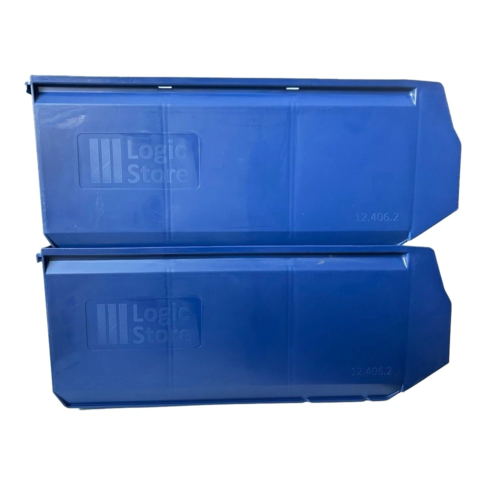 Уценённый складской лоток Logic Store 500х300х200 мм iPlast синий индиго с отверст. для перегород. N2 (12.406.2)
