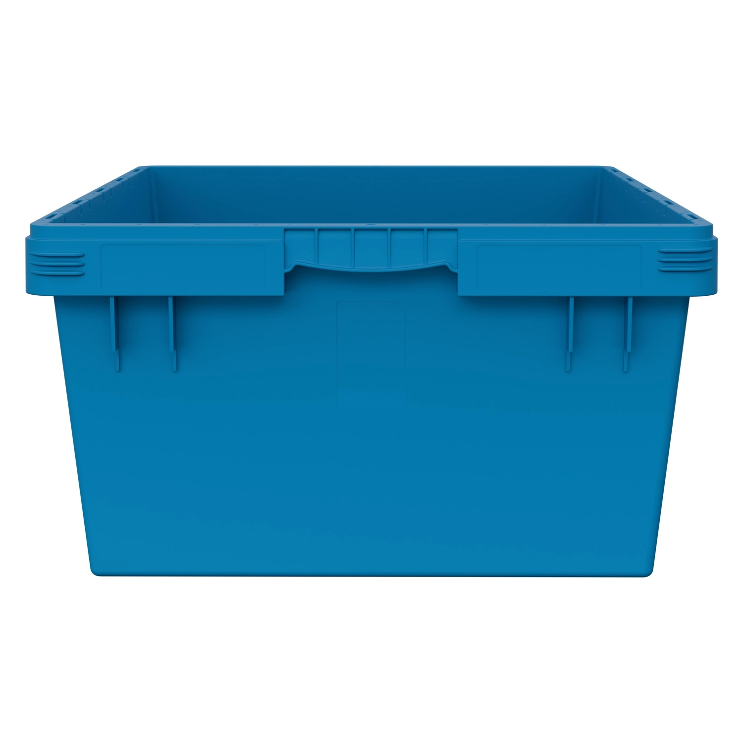 Вкладываемый контейнер INSTORE KV-8632.1 800х600х320 мм iPlast голубой со сплошным дном и штабельным упором