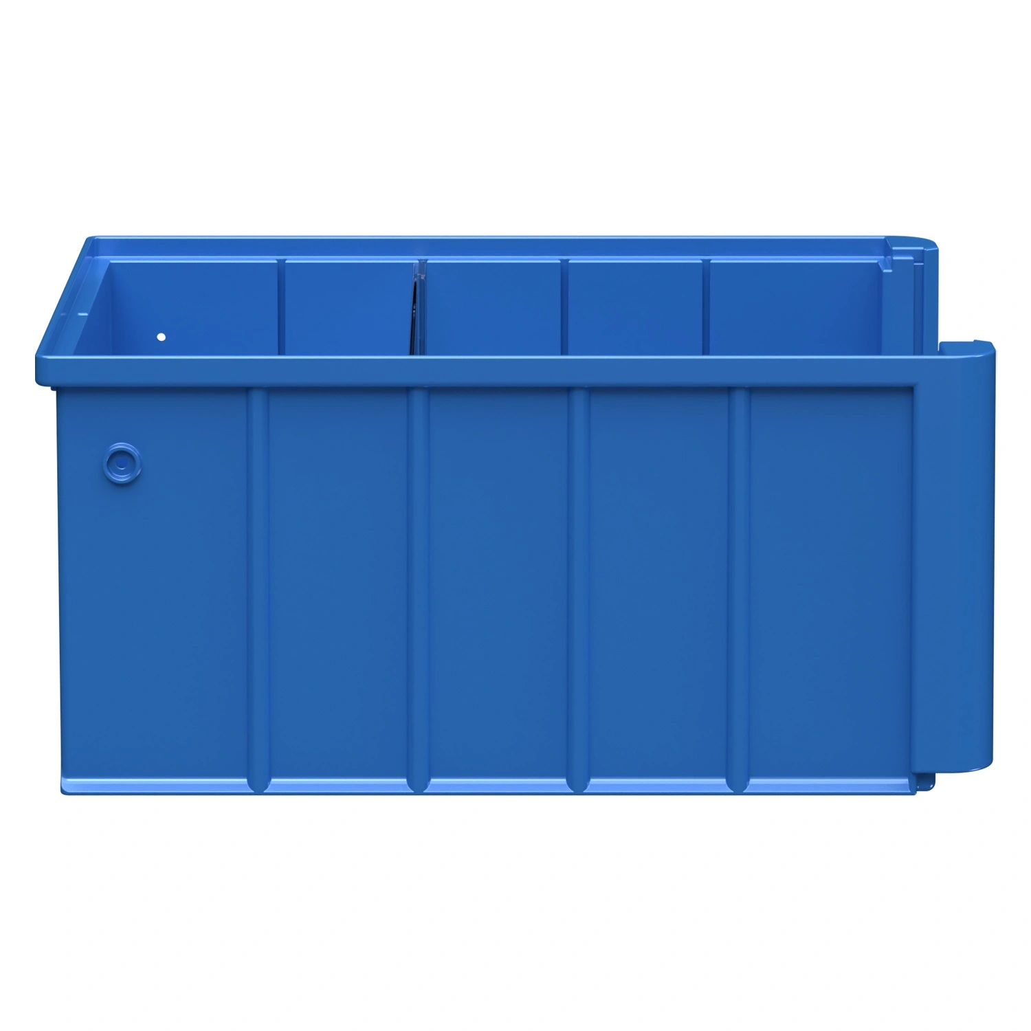 Полочный контейнер SK-3214 300х235х140 мм iPlast голубой с 1 поперечной перегородкой