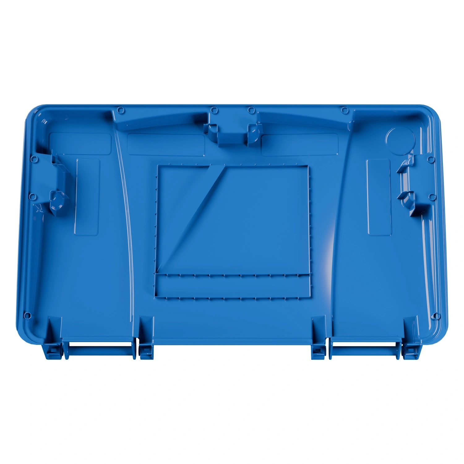 Крышка для мусорного контейнера 660, 770 л iPlast синяя