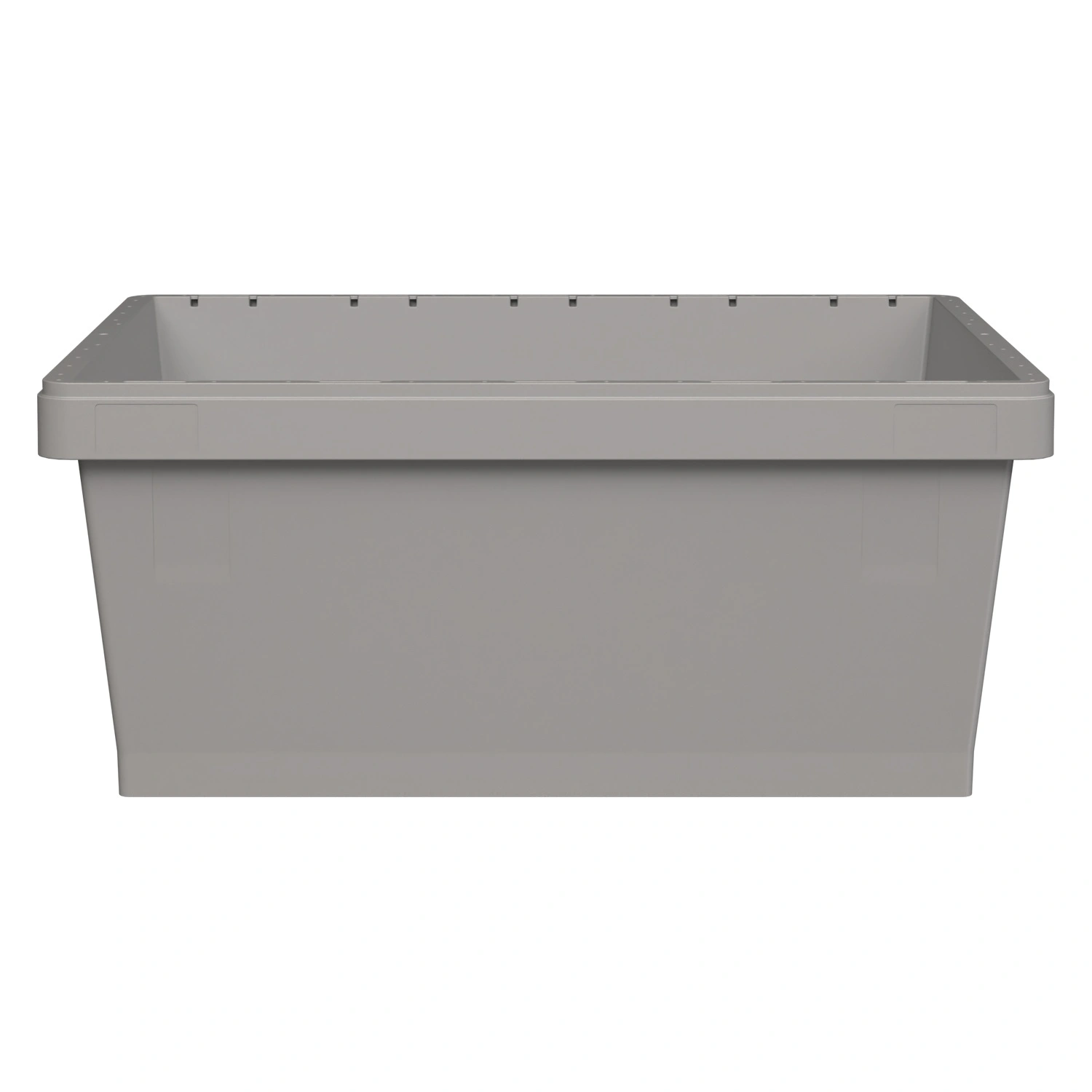Вкладываемый контейнер INSTORE KVR-8634 800x600x340 мм iPlast светло-серый с усиленным дном