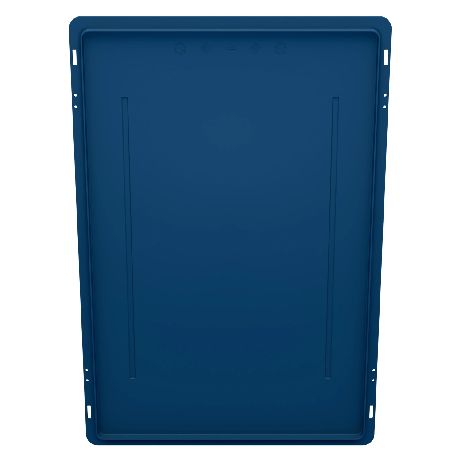 Крышка пластиковая 600х400 мм iPlast синяя для ящиков KLT-6415, 6429, 6147,6280 EC-6422, 6432, 6442