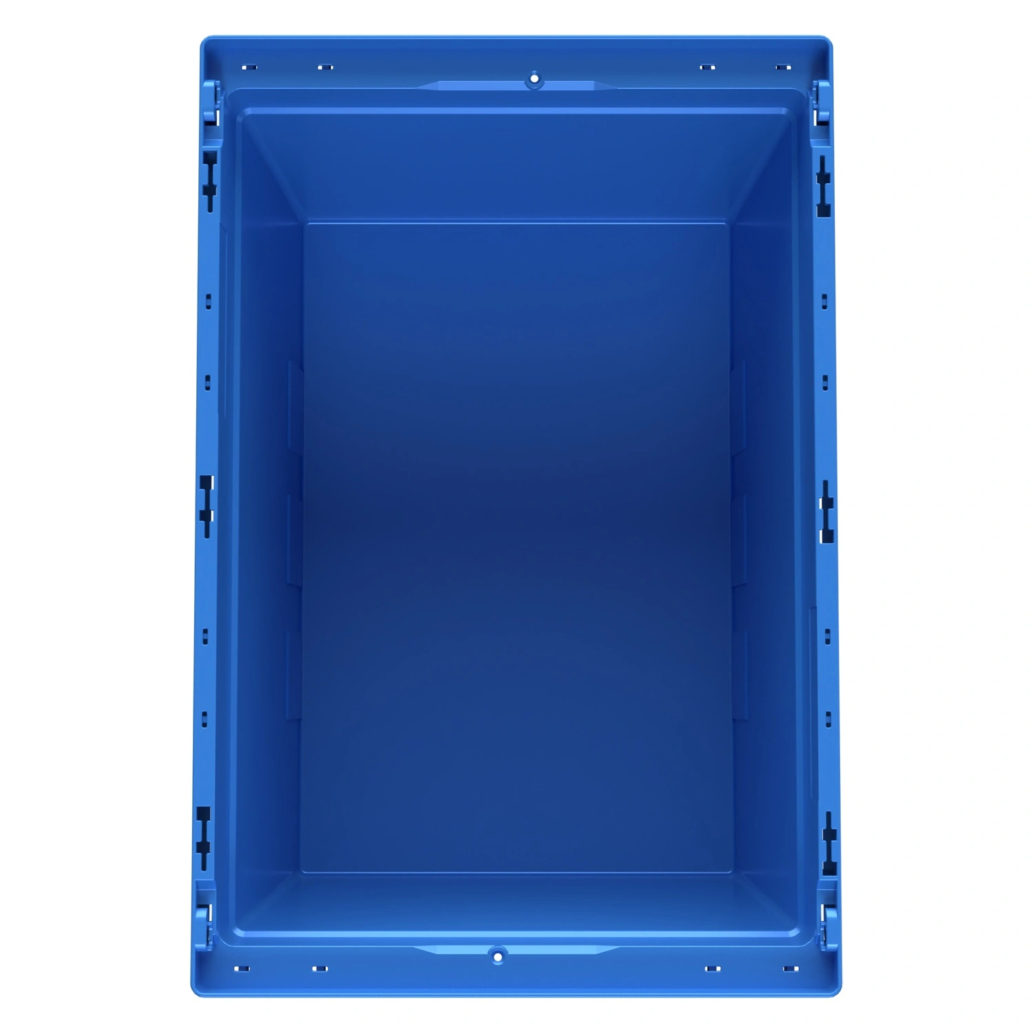 Вкладываемый контейнер INSTORE KV-6442 600x400x420 мм iPlast голубой со сплошным дном